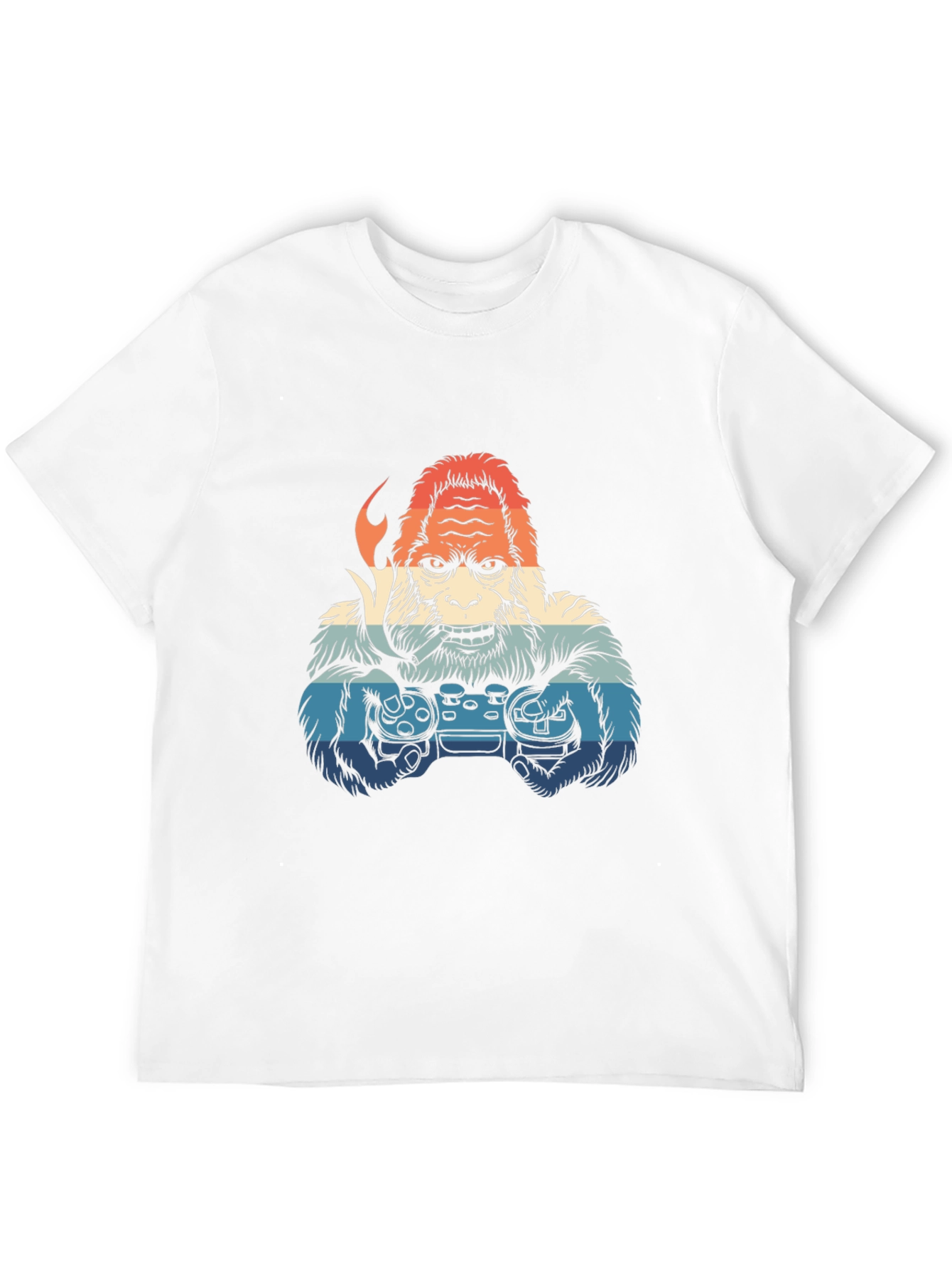 Gamer Bigfoot Graphic Tee - Cool Retro Design