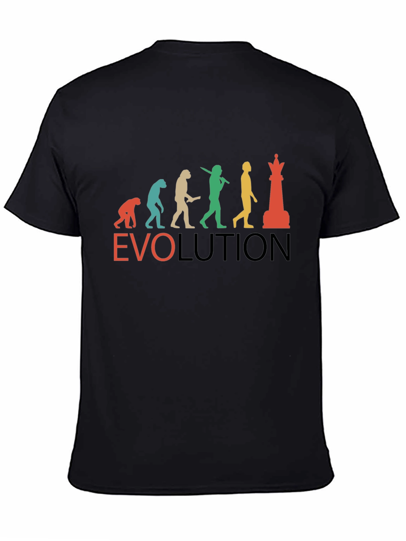 Chess Evolution T-Shirt - Black