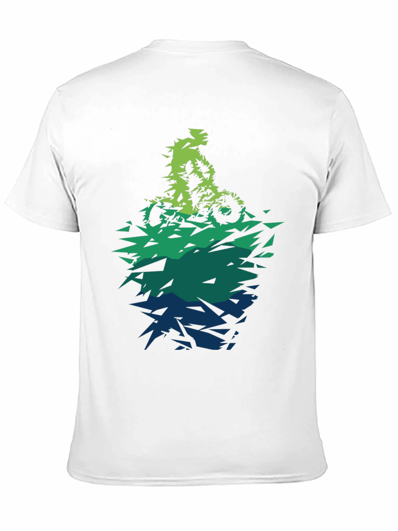 Abstract Mountain Bike Graphic Tee - Black
