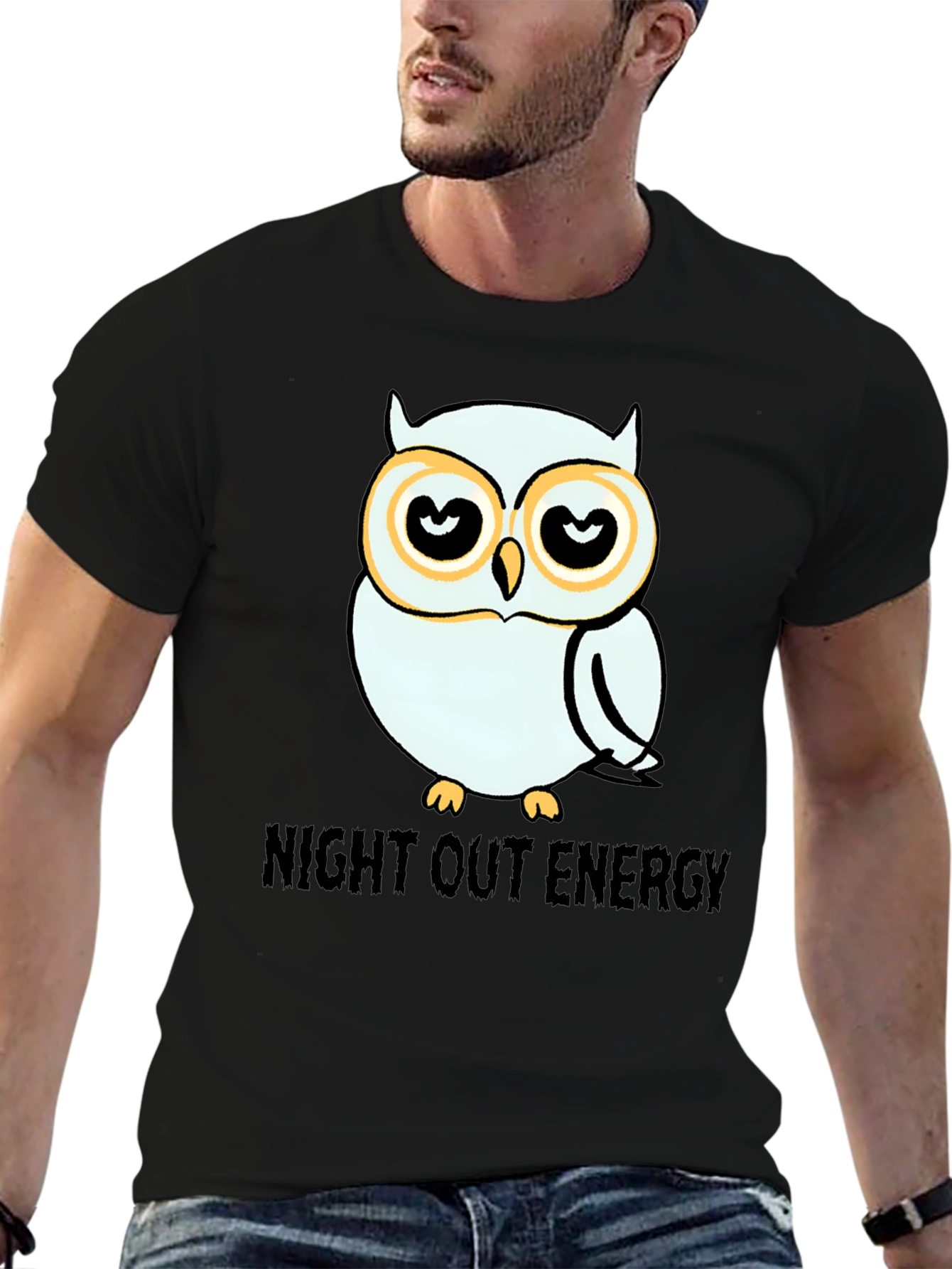 Night Owl Energy T-Shirt - Funny Graphic Tee