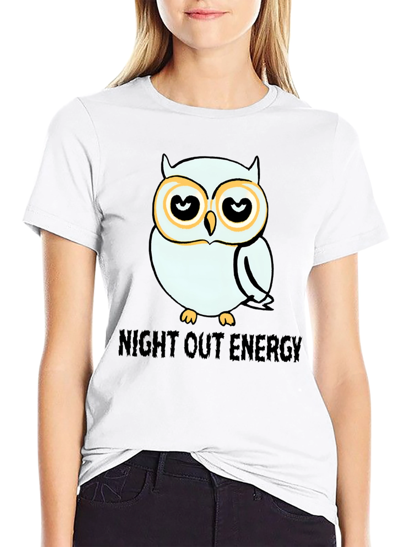Night Owl Energy T-Shirt - Funny Graphic Tee