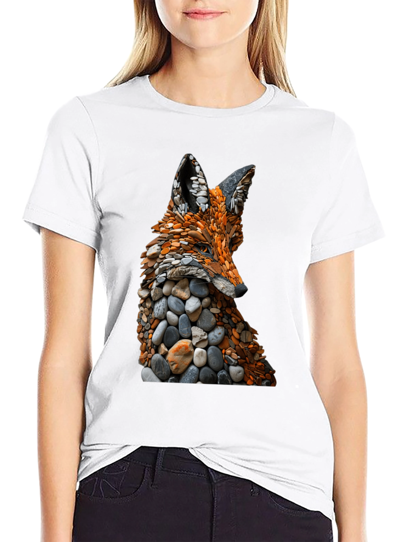 Stone Fox Graphic Tee - Nature Inspired Design