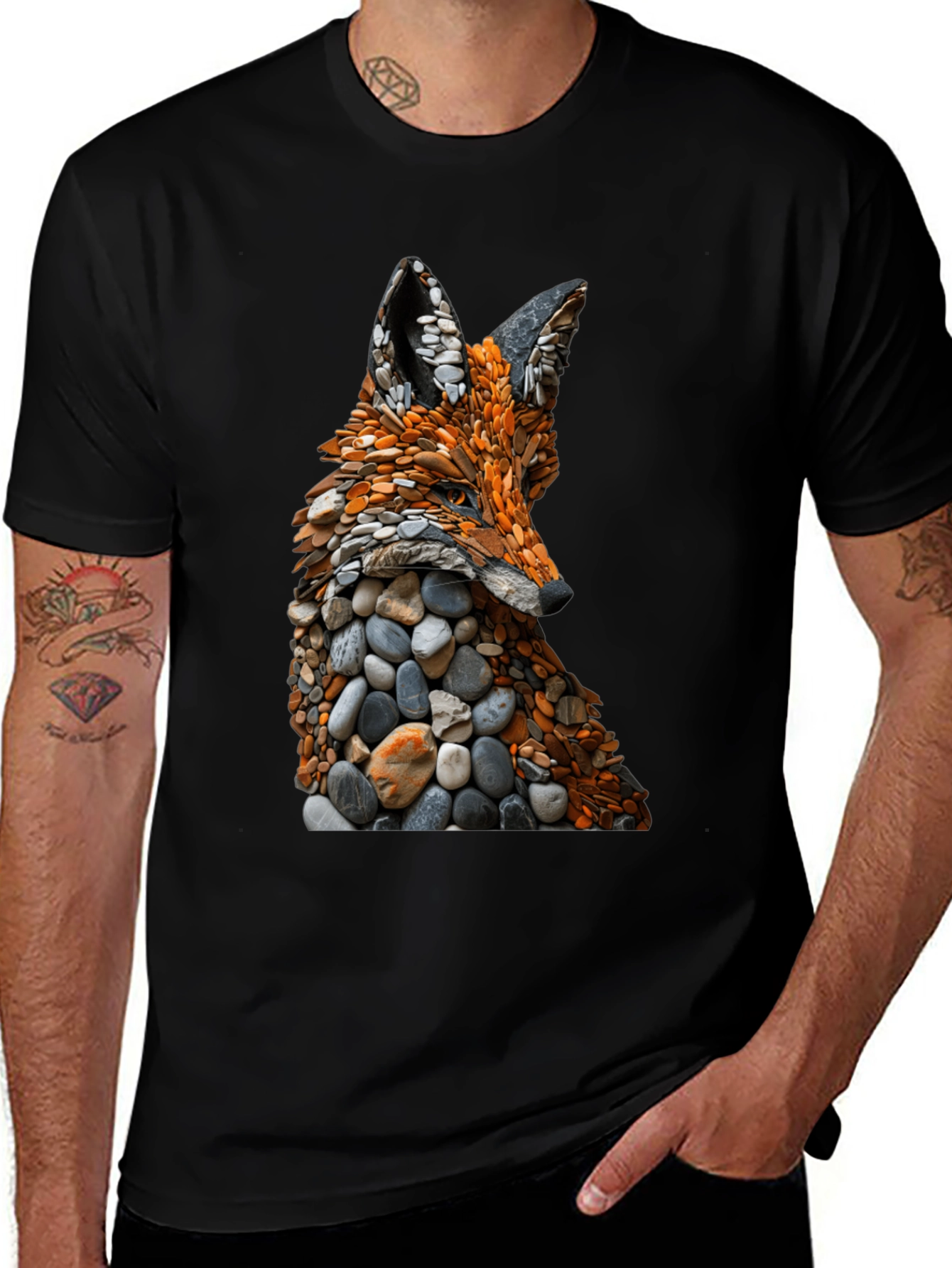 Stone Fox Graphic Tee - Nature Inspired Design