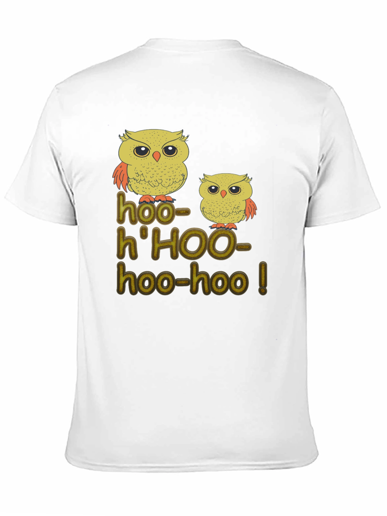 Owl Hoo-Hoo! Black Graphic T-Shirt