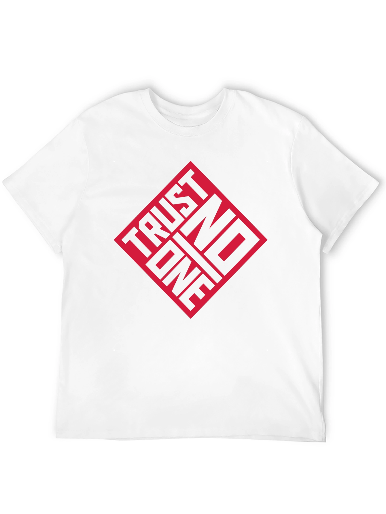 Trust No One Graphic Tee - Black