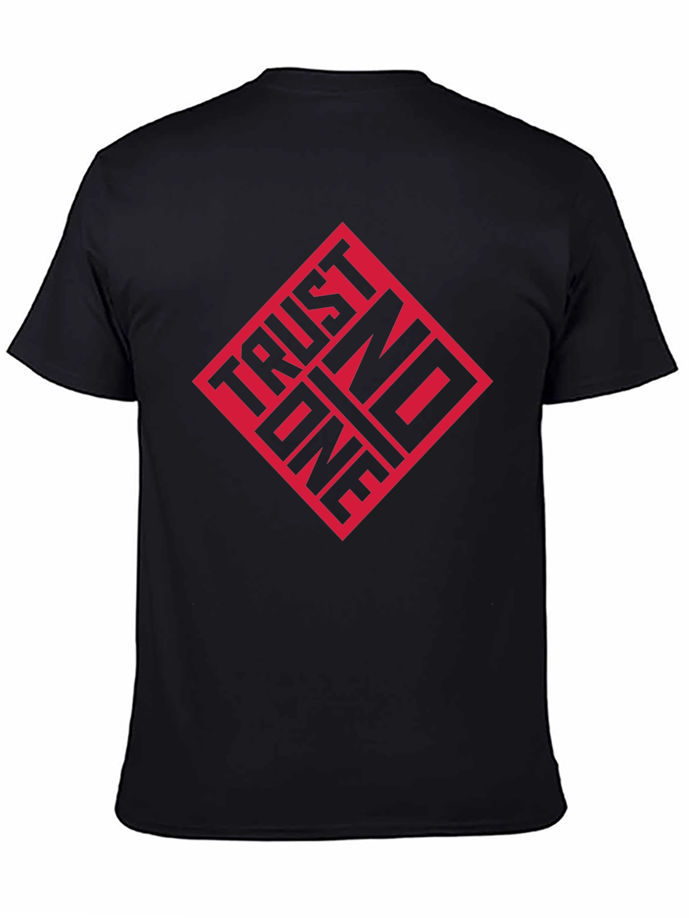 Trust No One Graphic Tee - Black