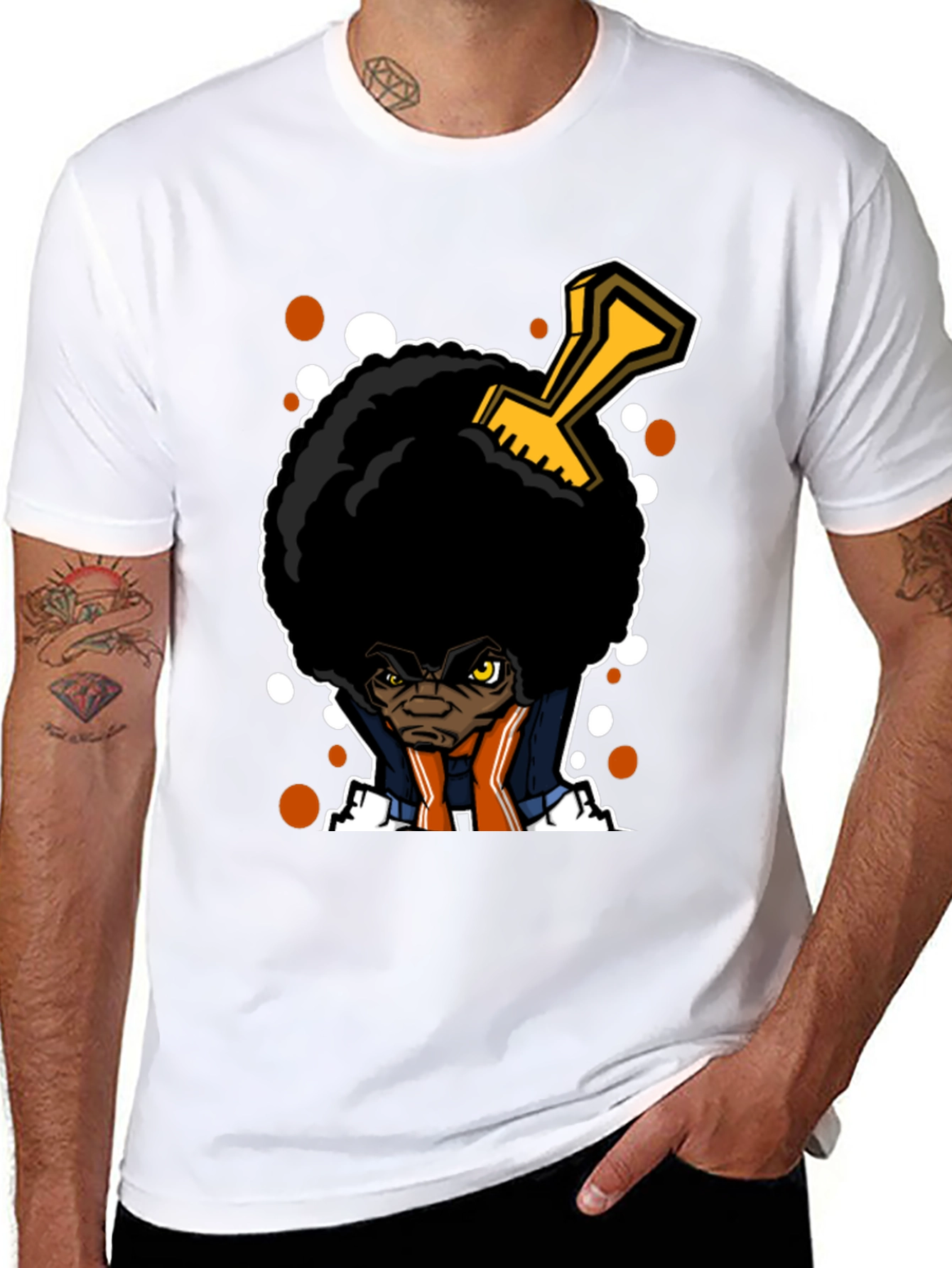 Afro Comb Graphic T-Shirt