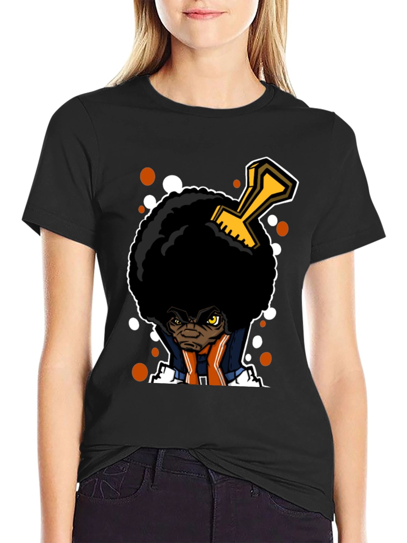 Afro Comb Graphic T-Shirt