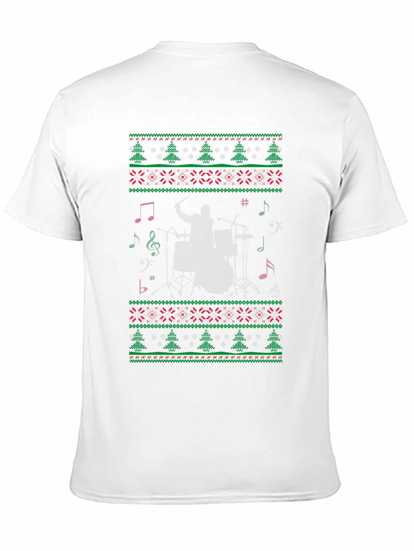 Festive Drummer Christmas Sweater T-Shirt