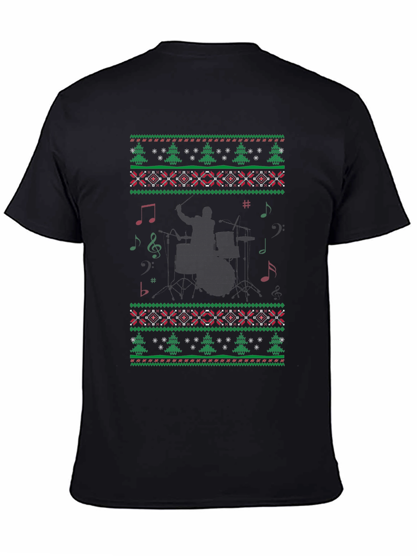 Festive Drummer Christmas Sweater T-Shirt