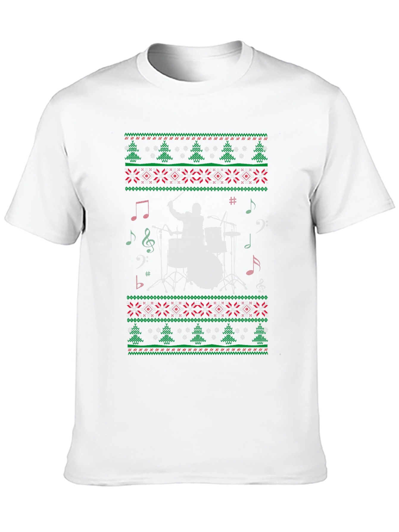 Festive Drummer Christmas Sweater T-Shirt