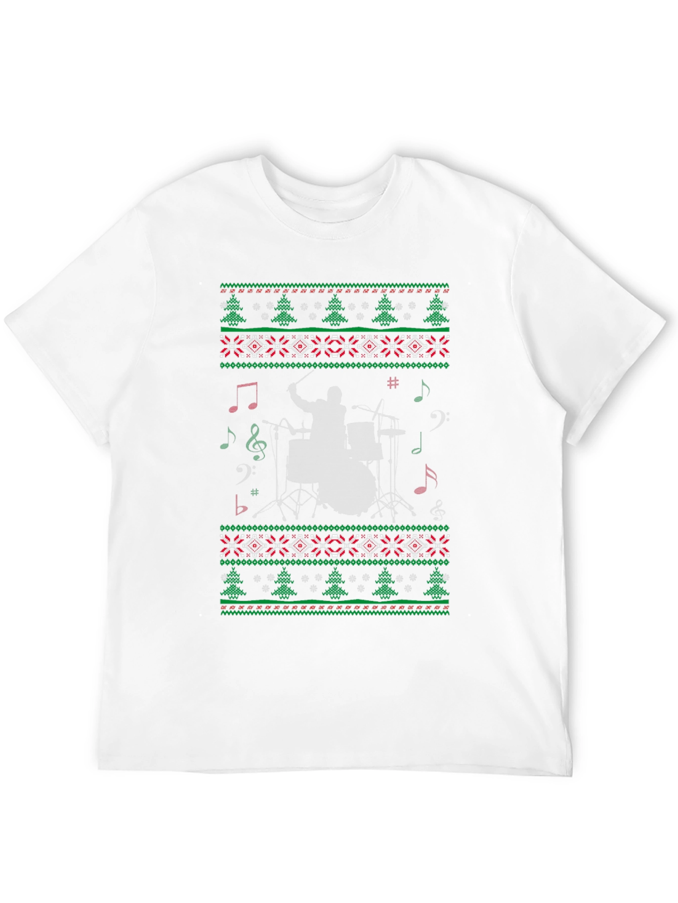 Festive Drummer Christmas Sweater T-Shirt