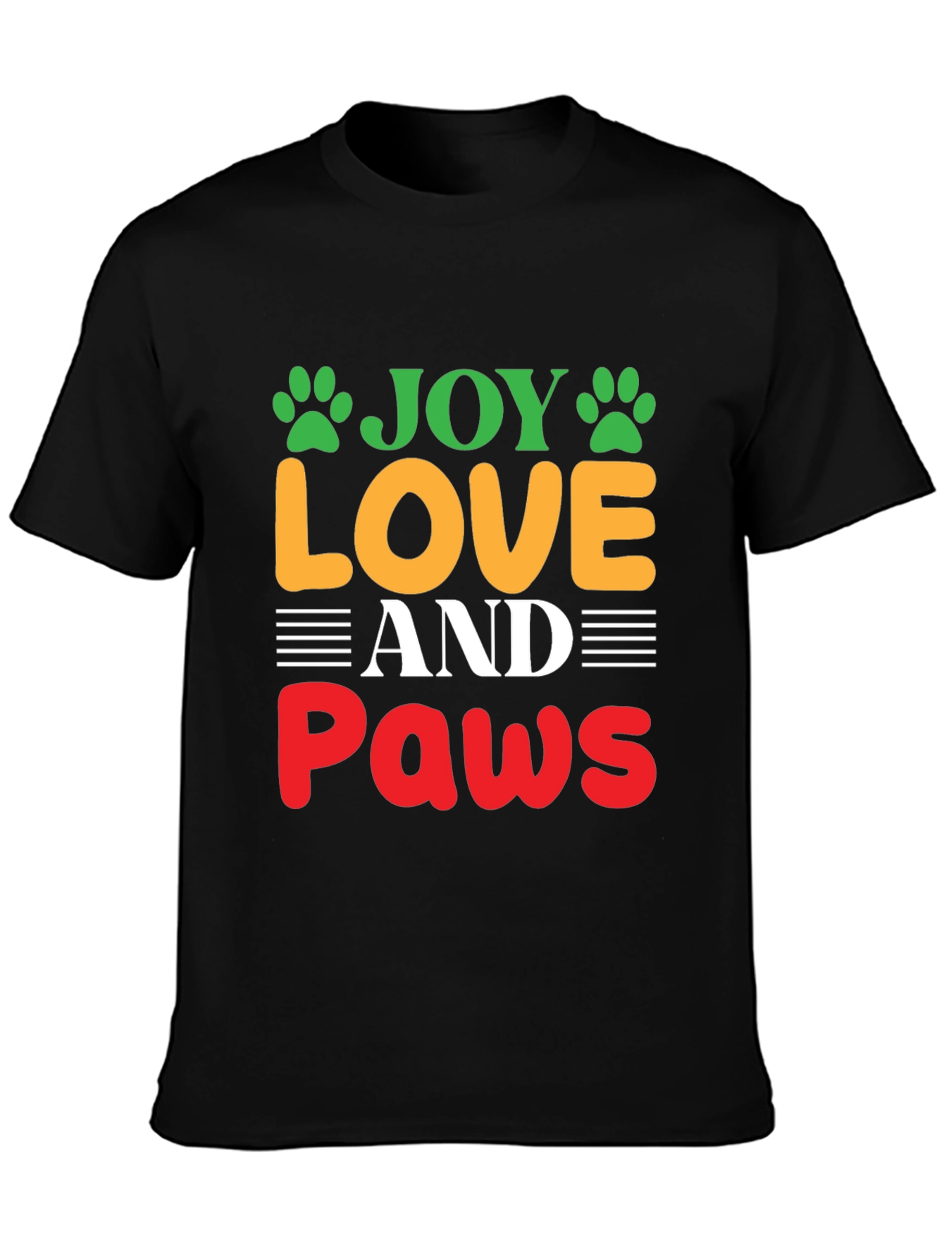 Joy Love and Paws Graphic T-Shirt