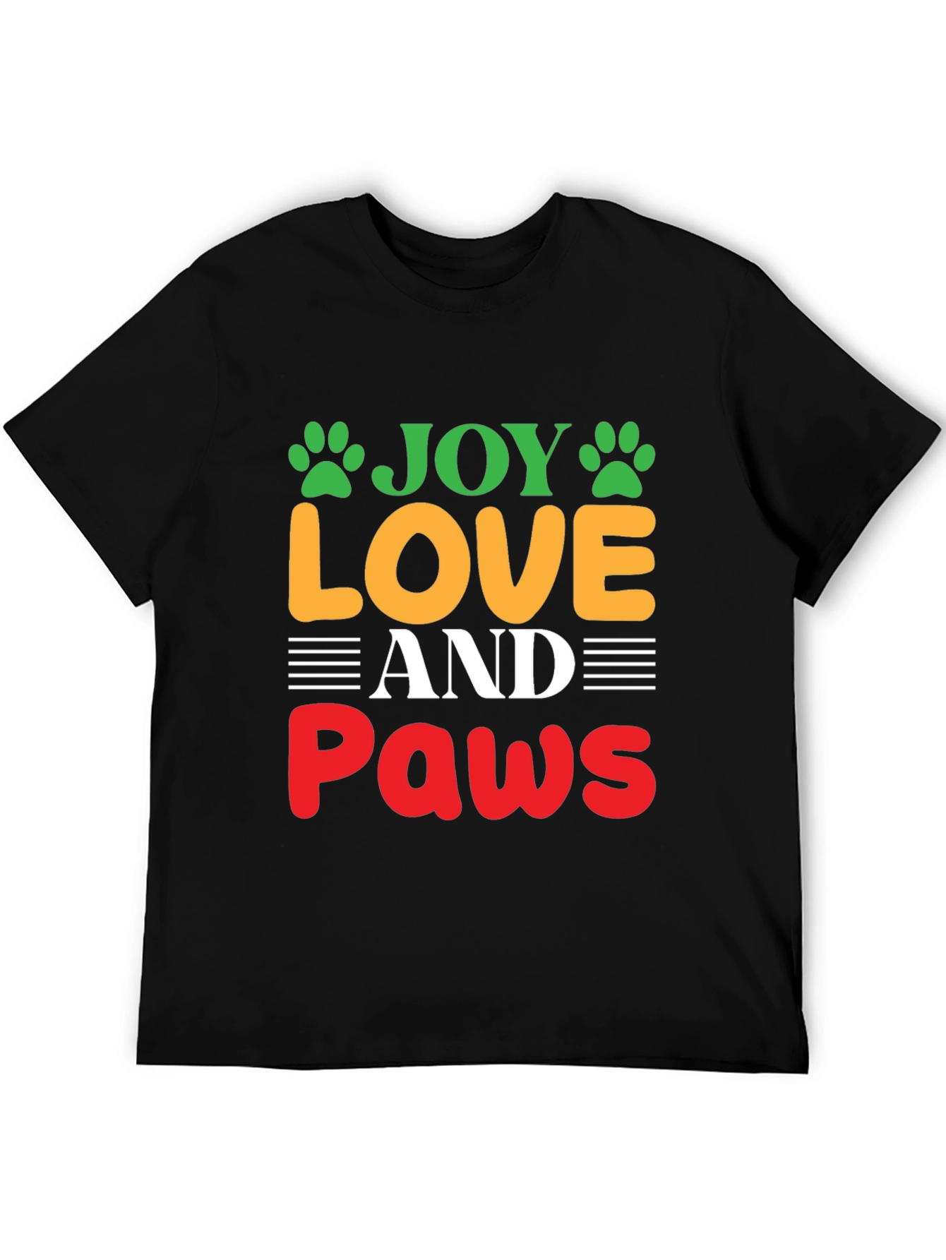 Joy Love and Paws Graphic T-Shirt