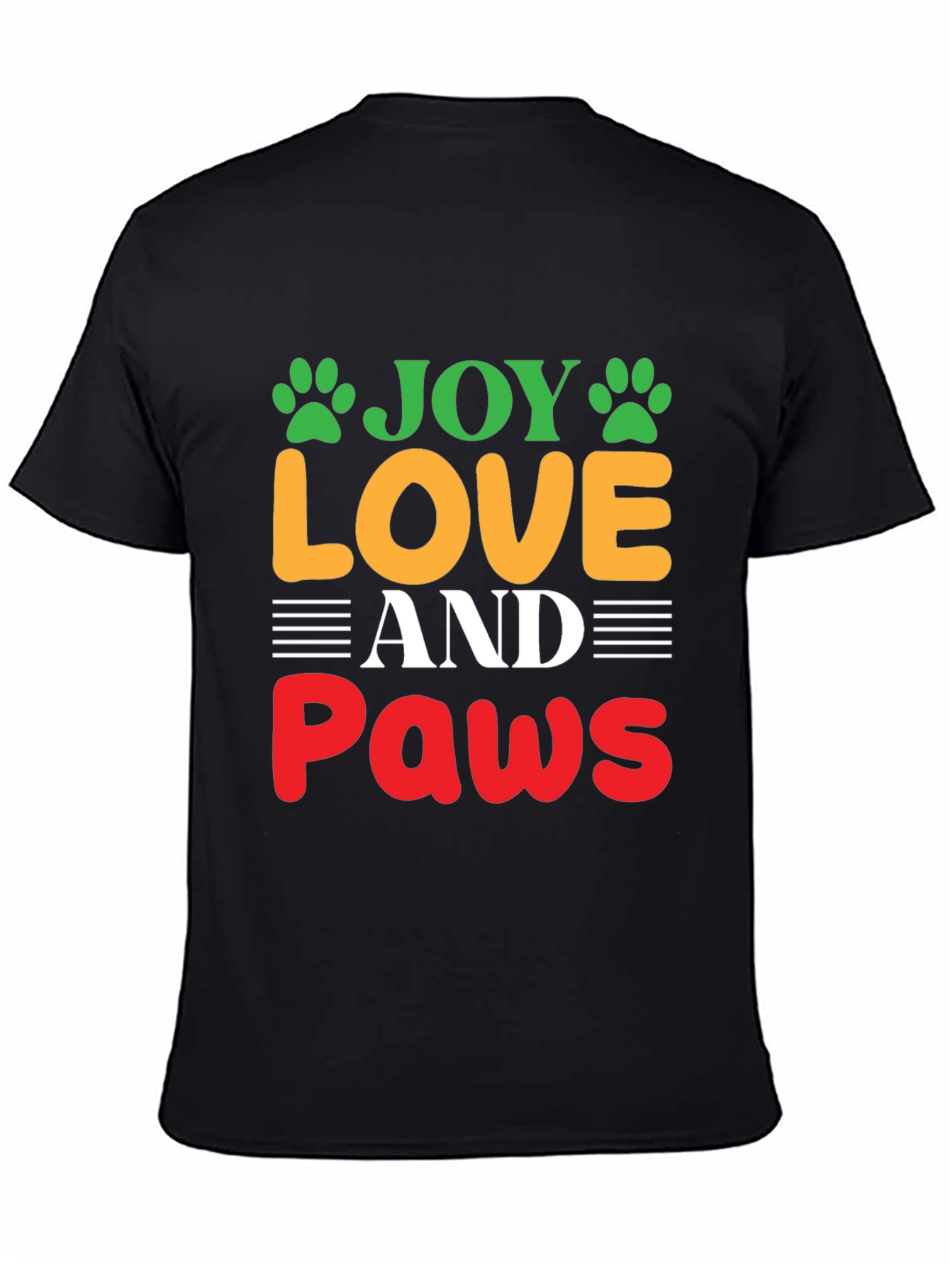 Joy Love and Paws Graphic T-Shirt