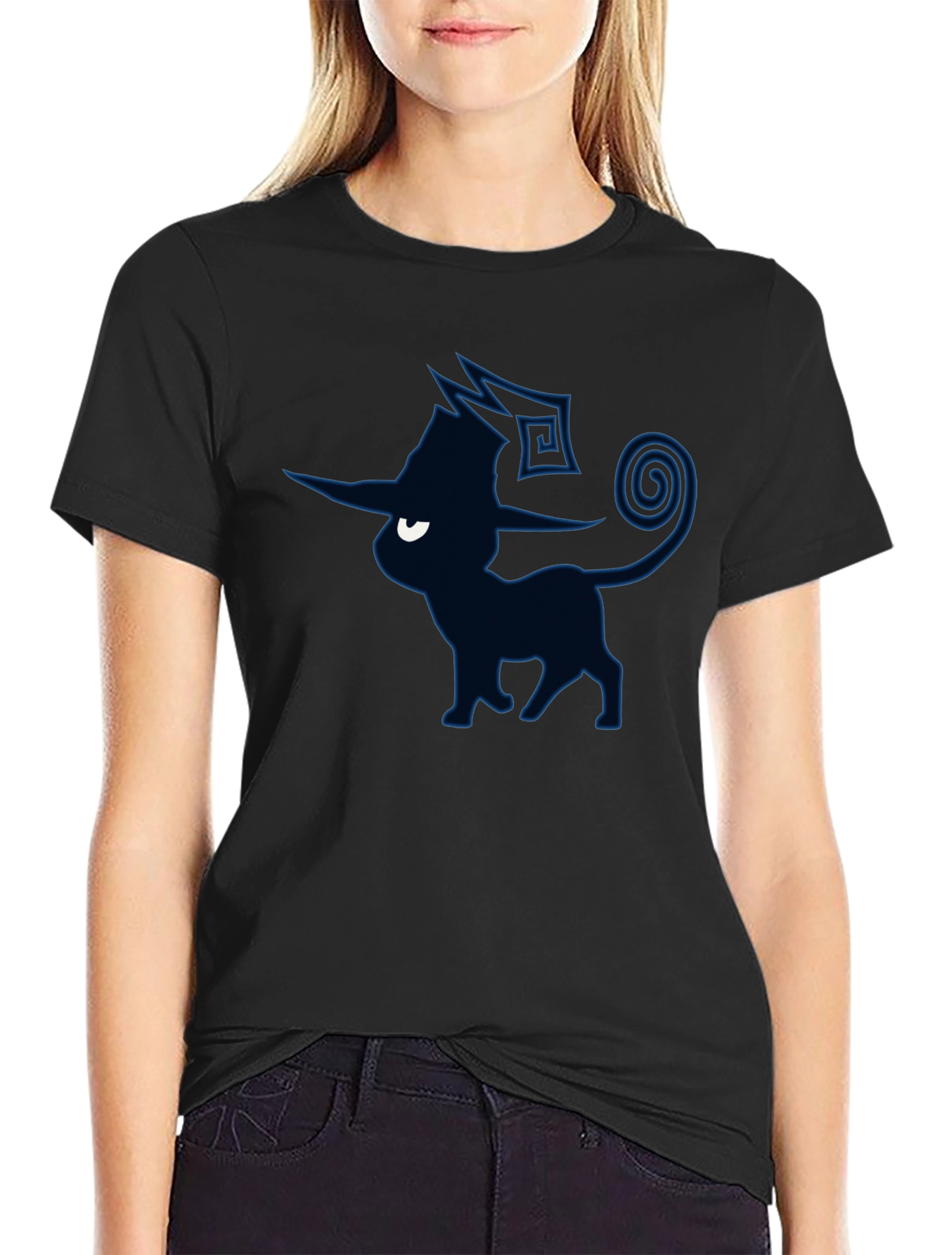 Mystic Umbreon Graphic Tee - Dark Pokemon Style