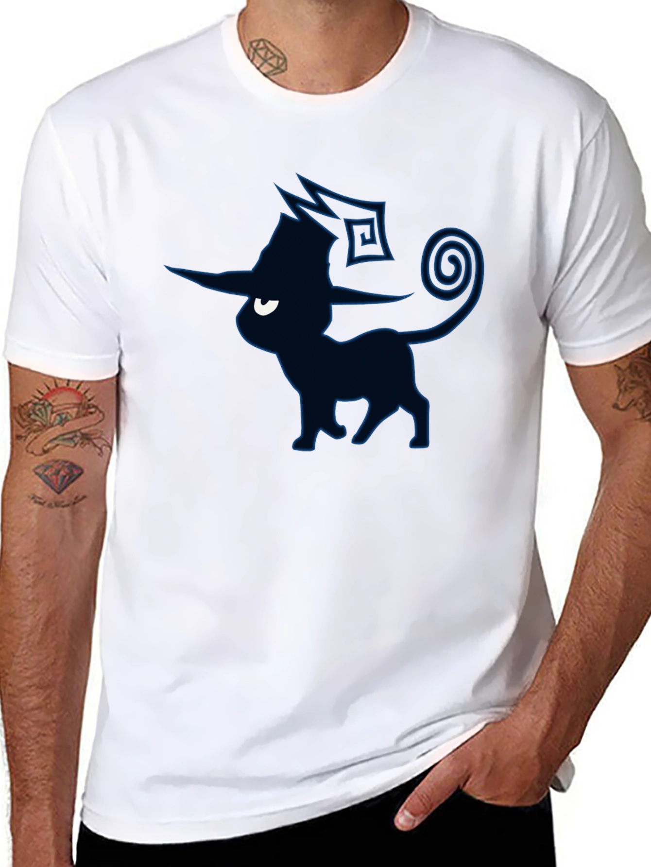 Mystic Umbreon Graphic Tee - Dark Pokemon Style