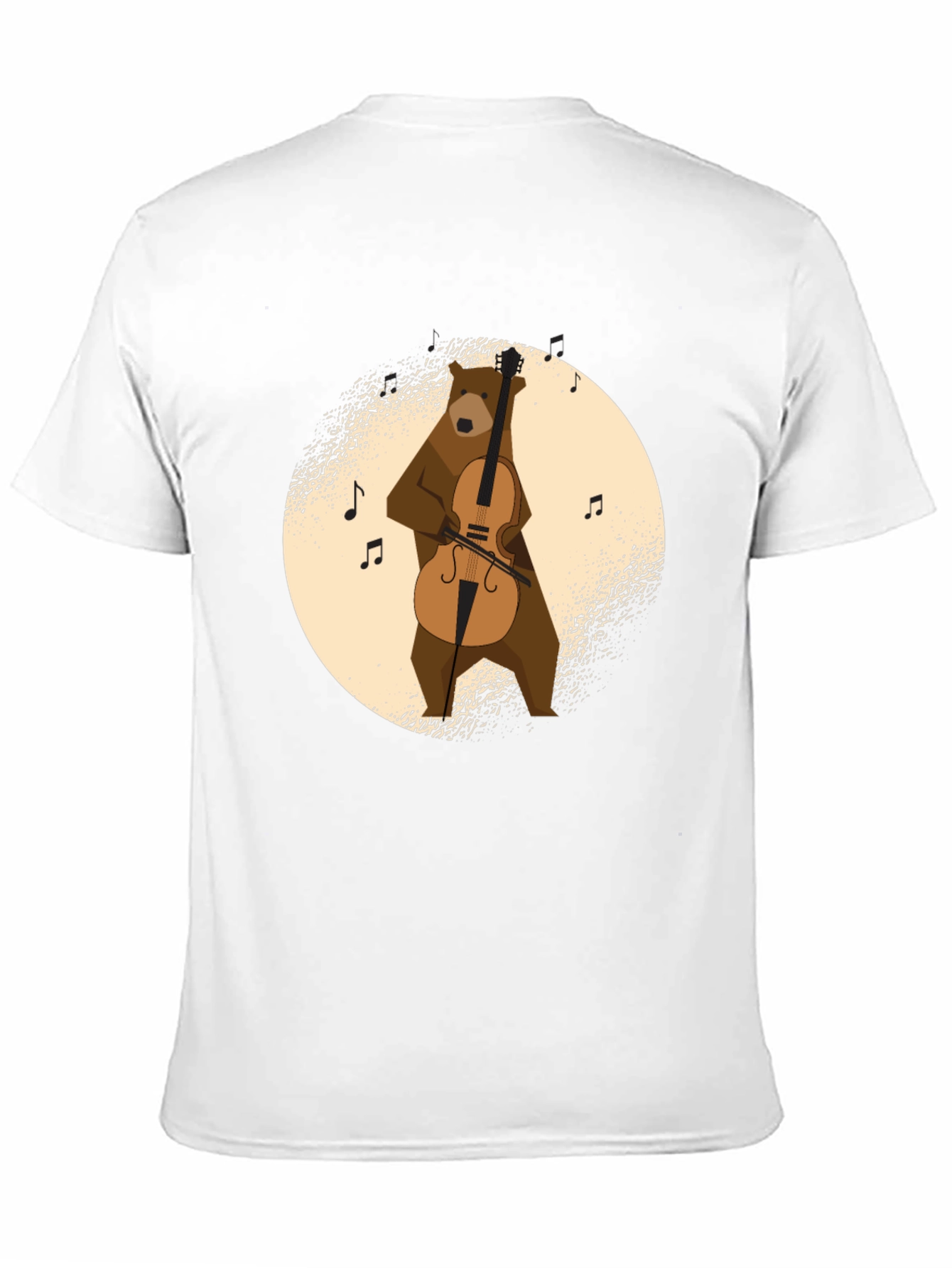 Bear Playing Cello Graphic T-Shirt
