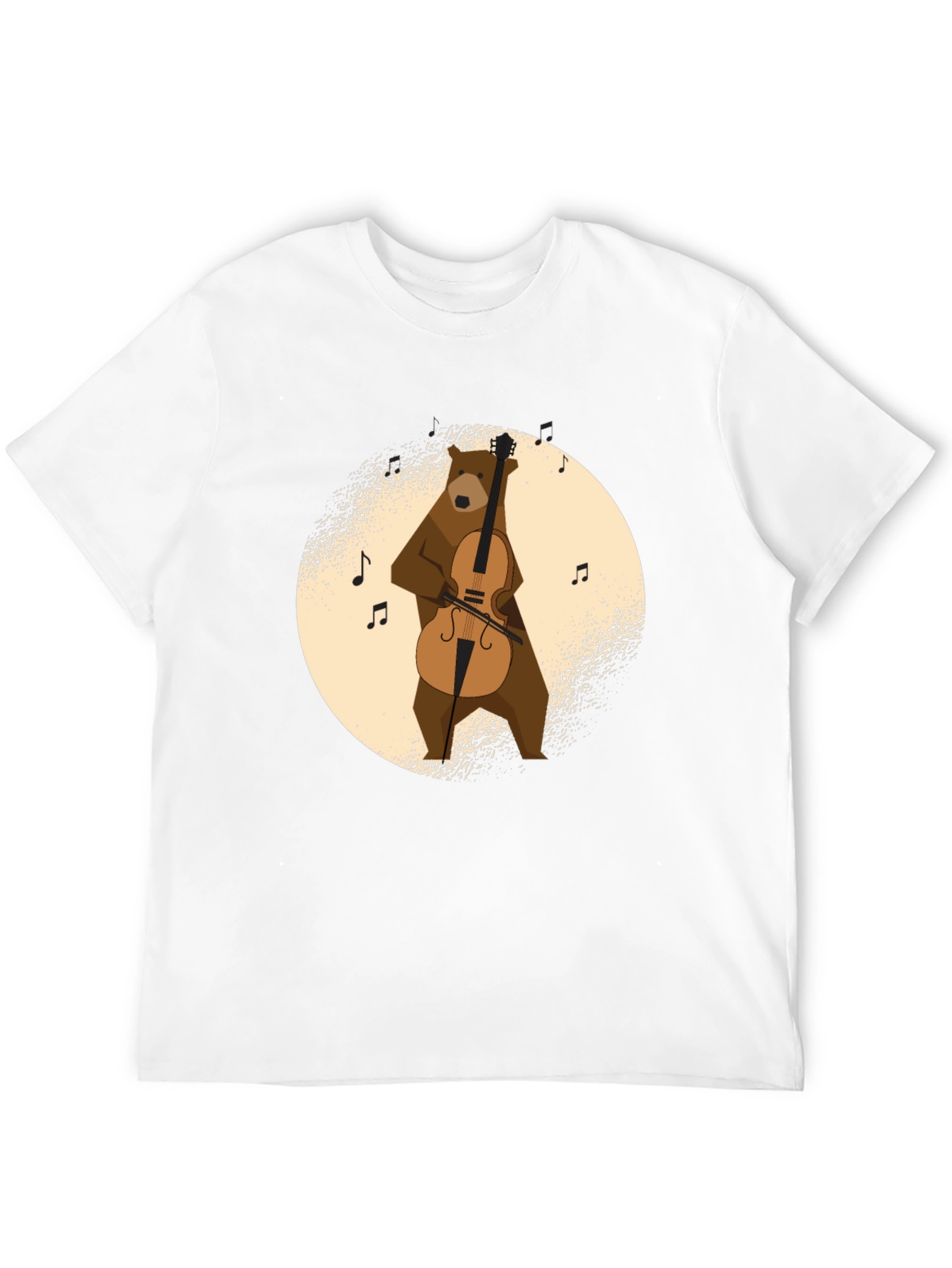 Bear Playing Cello Graphic T-Shirt