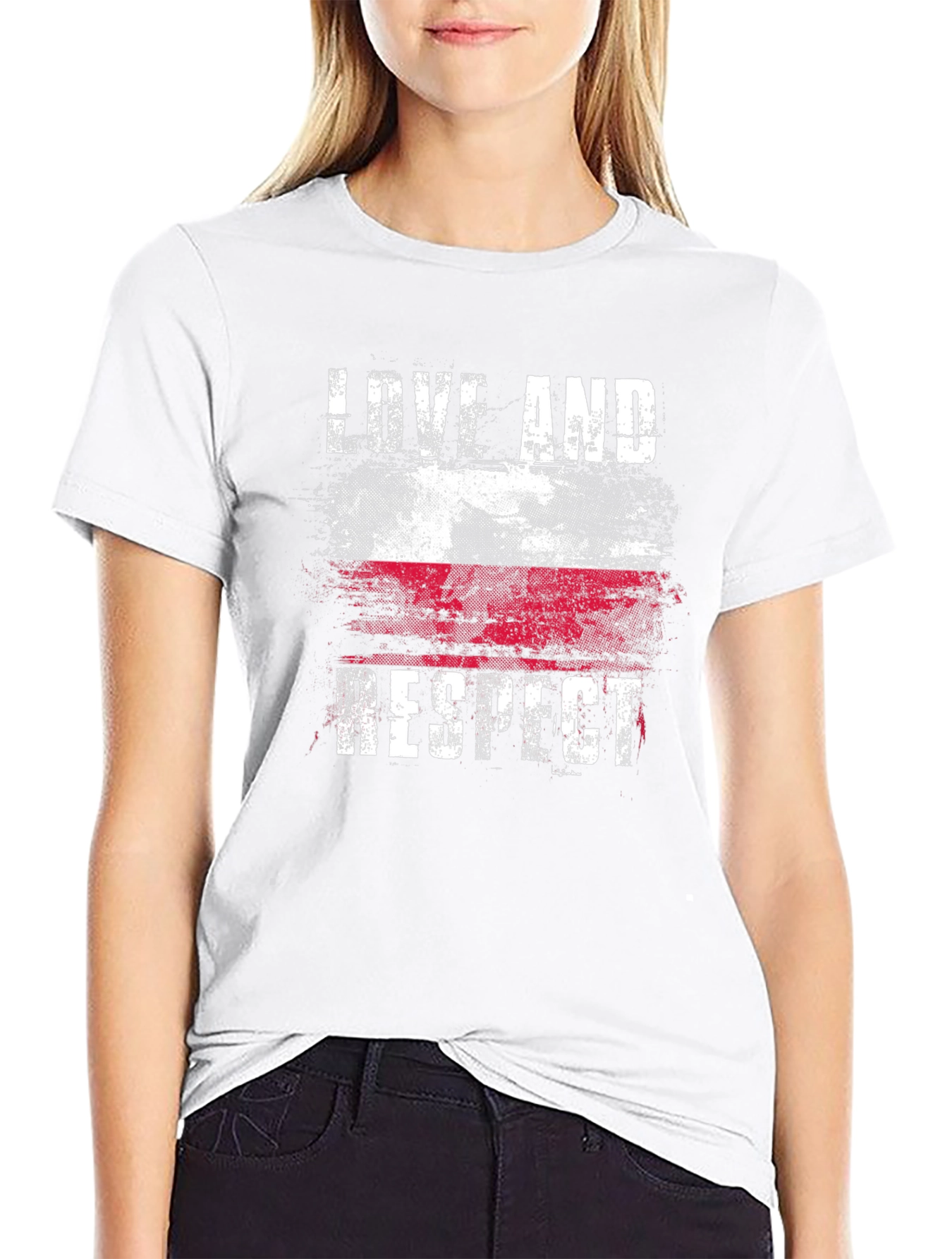 Love and Respect Poland Flag T-Shirt