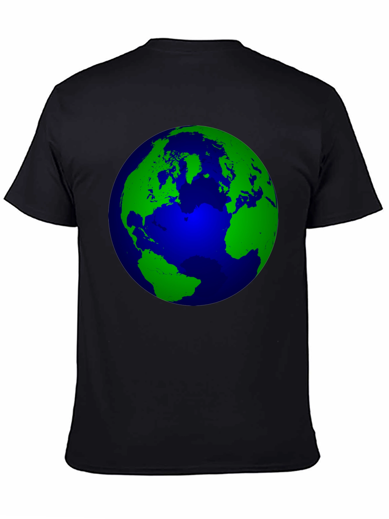 Earth Graphic Print Black T-Shirt