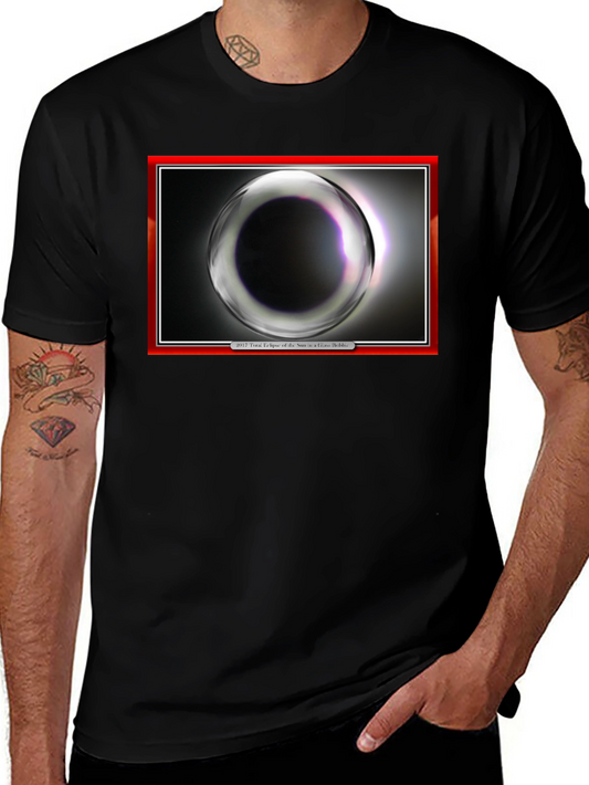 Eclipse Graphic Print Black T-Shirt