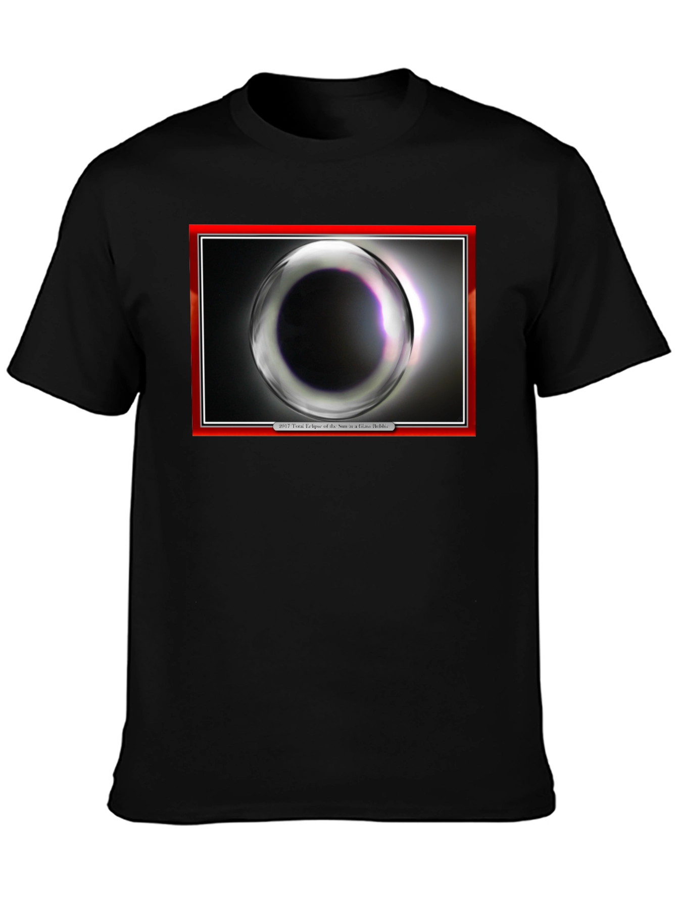 Eclipse Graphic Print Black T-Shirt