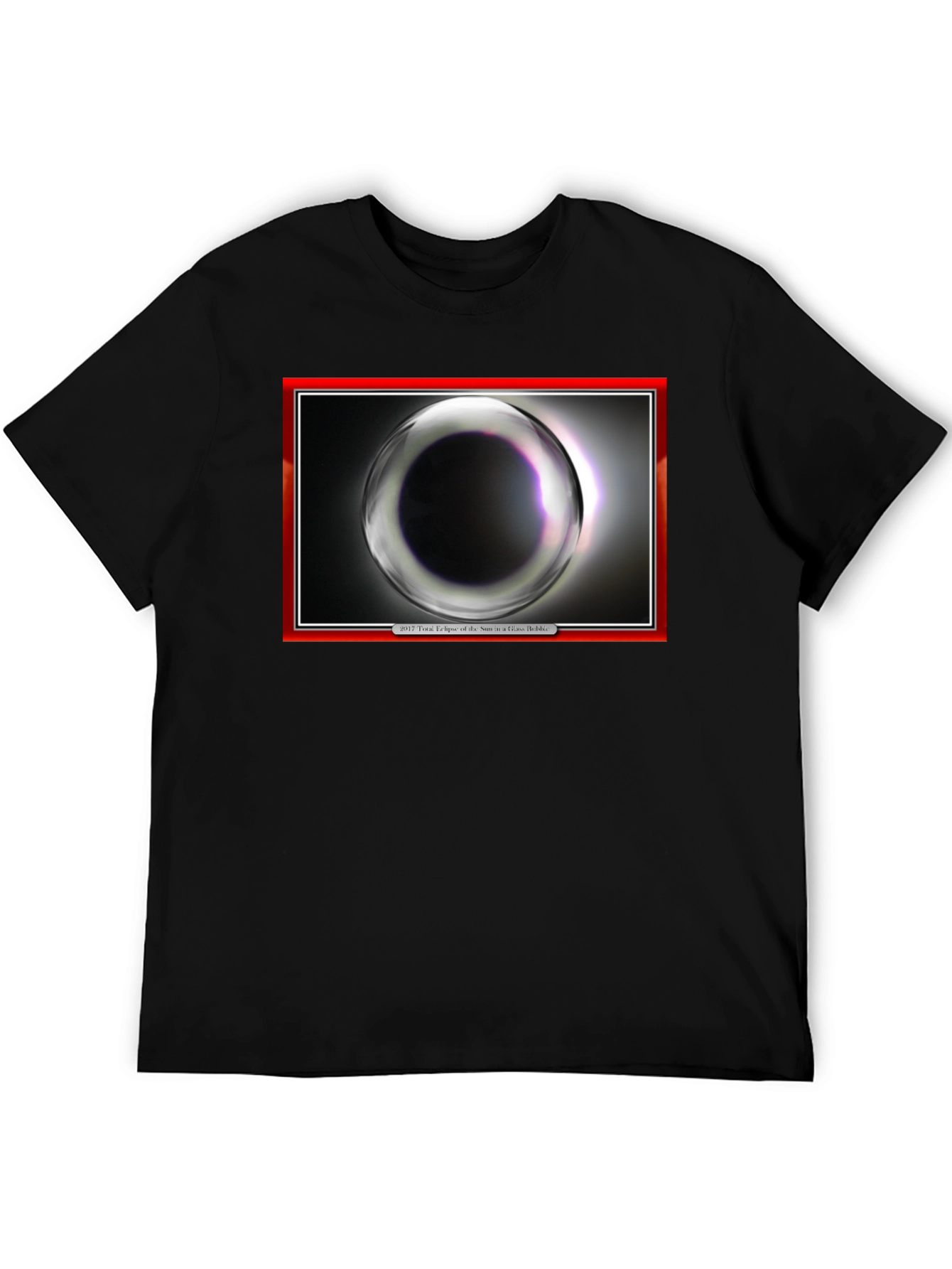 Eclipse Graphic Print Black T-Shirt