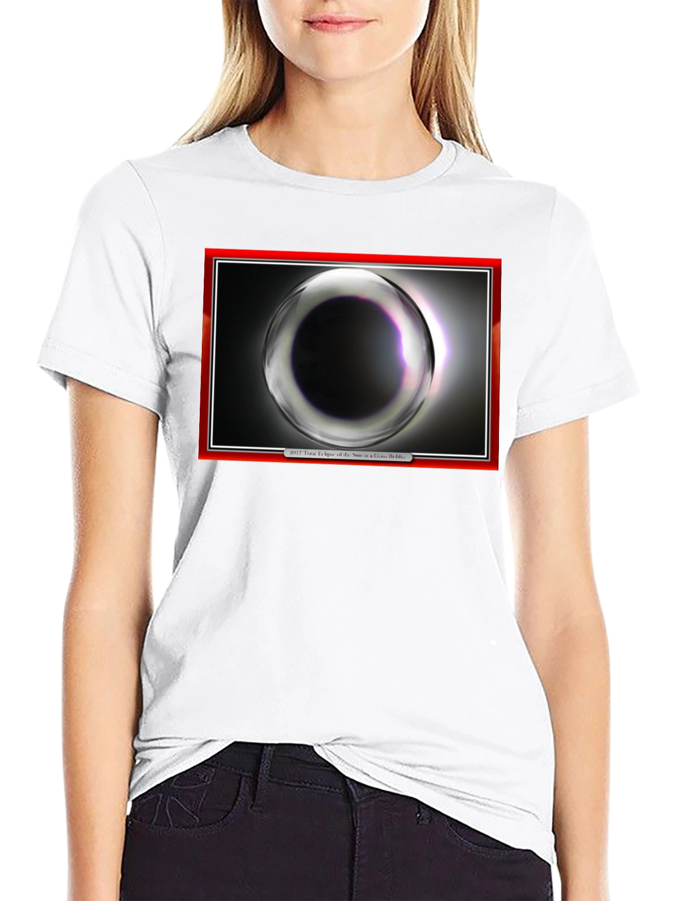 Eclipse Graphic Print Black T-Shirt