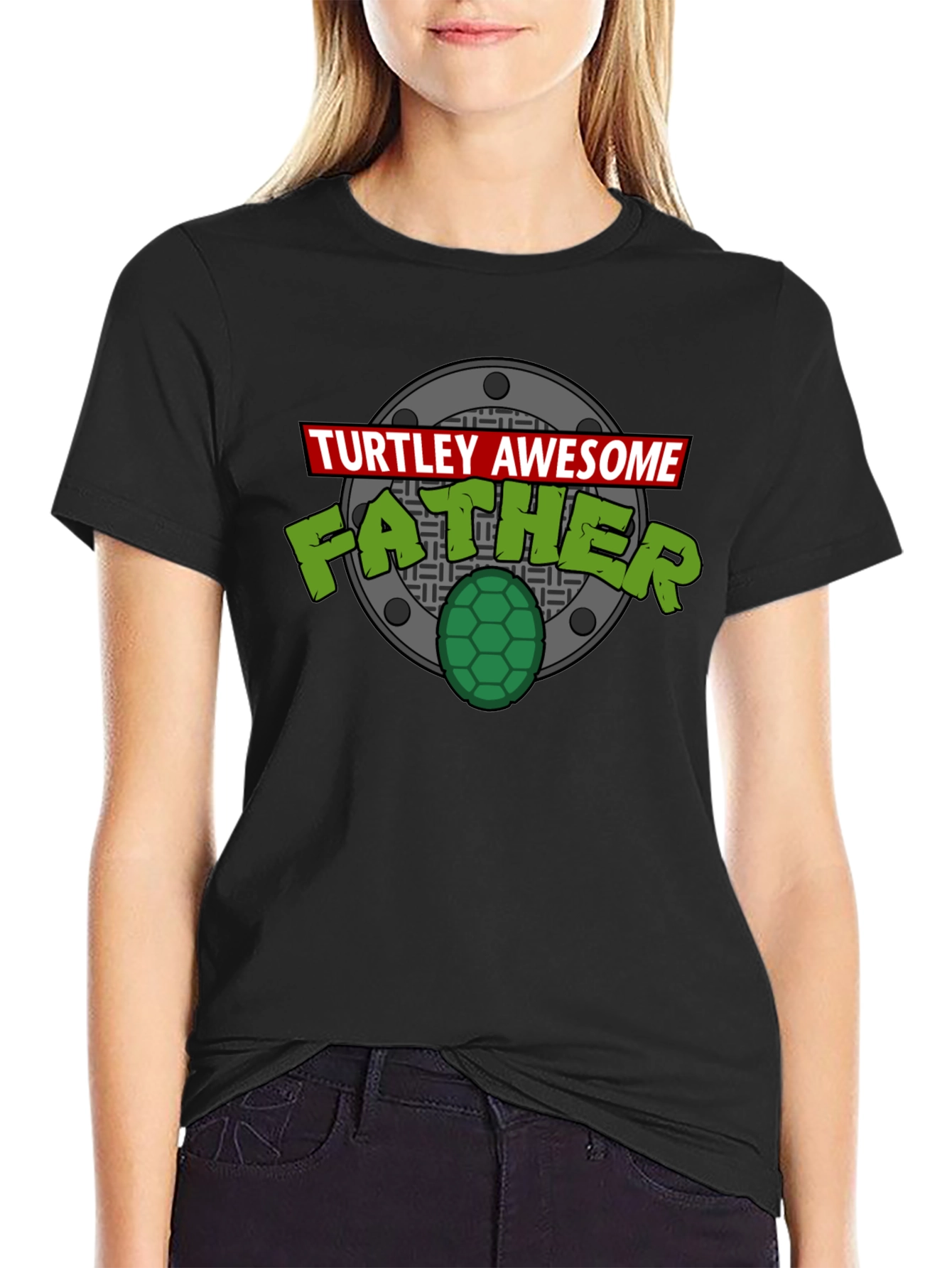Turtley Awesome Father Graphic T-Shirt