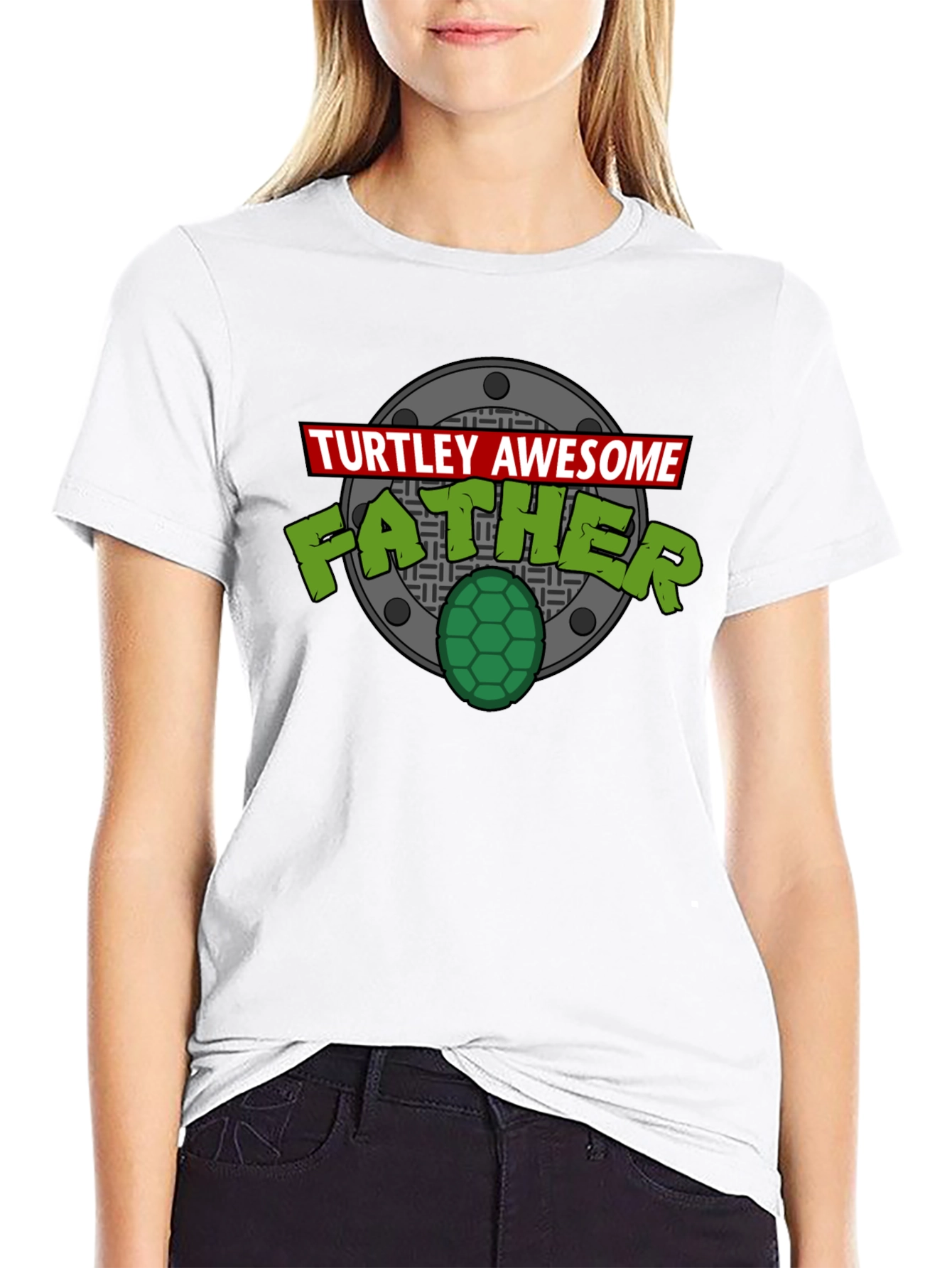 Turtley Awesome Father Graphic T-Shirt