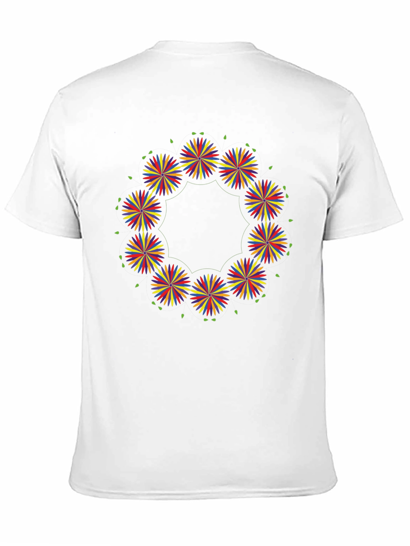 Floral Burst Black T-Shirt