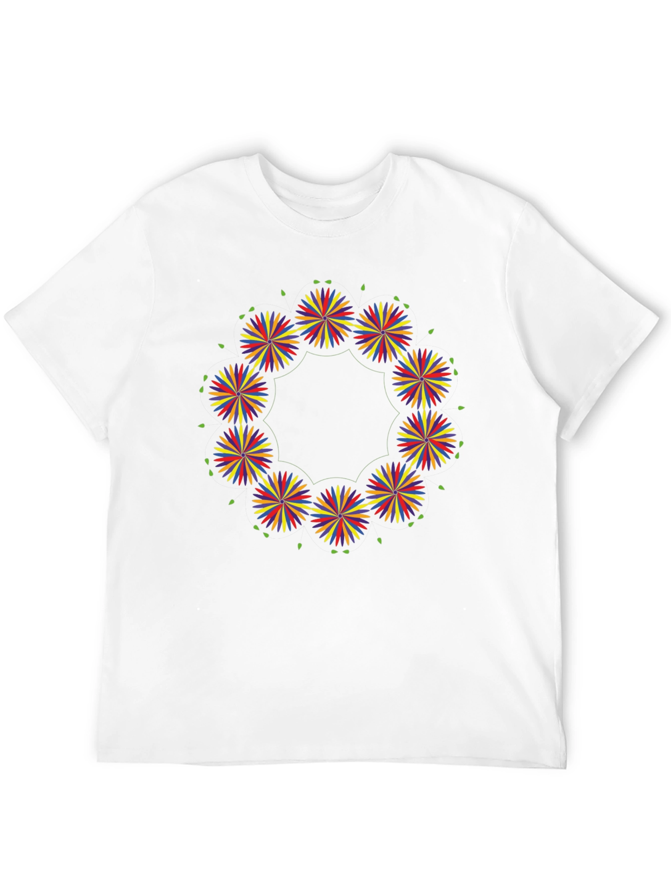 Floral Burst Black T-Shirt