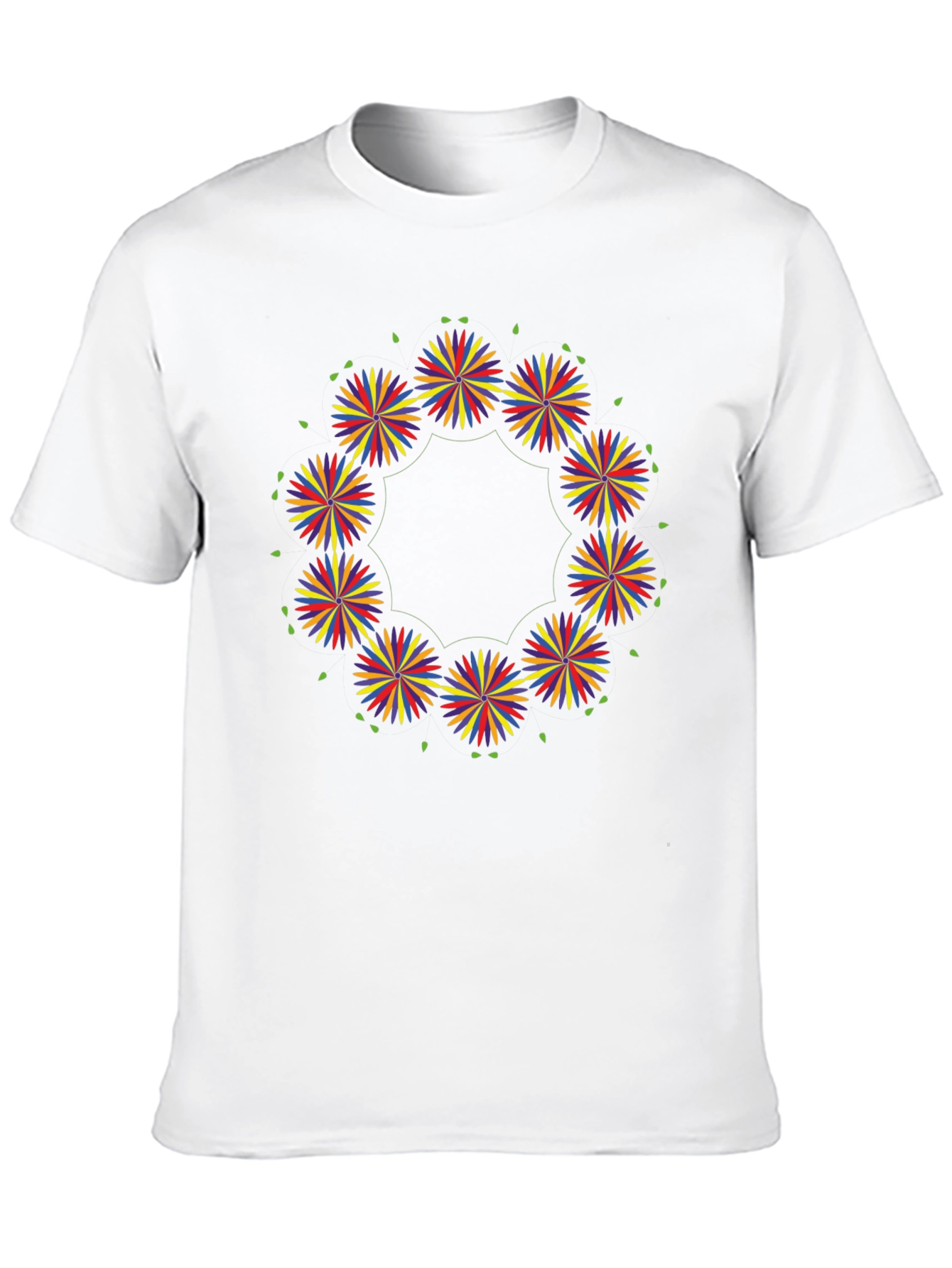 Floral Burst Black T-Shirt