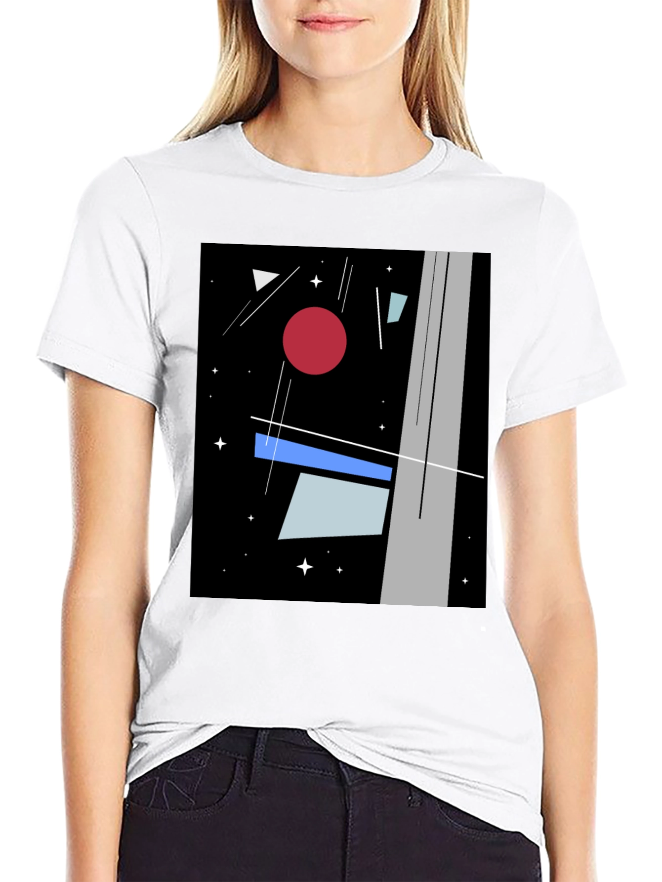 Abstract Geometric T-Shirt - Modern Art Tee