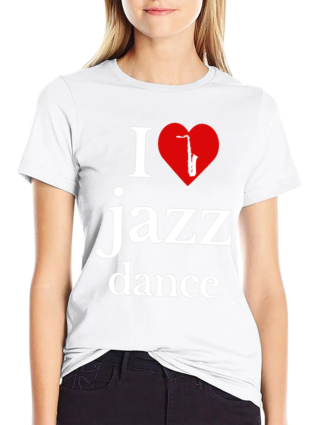 I Love Jazz Dance T-Shirt - Stylish Music Apparel