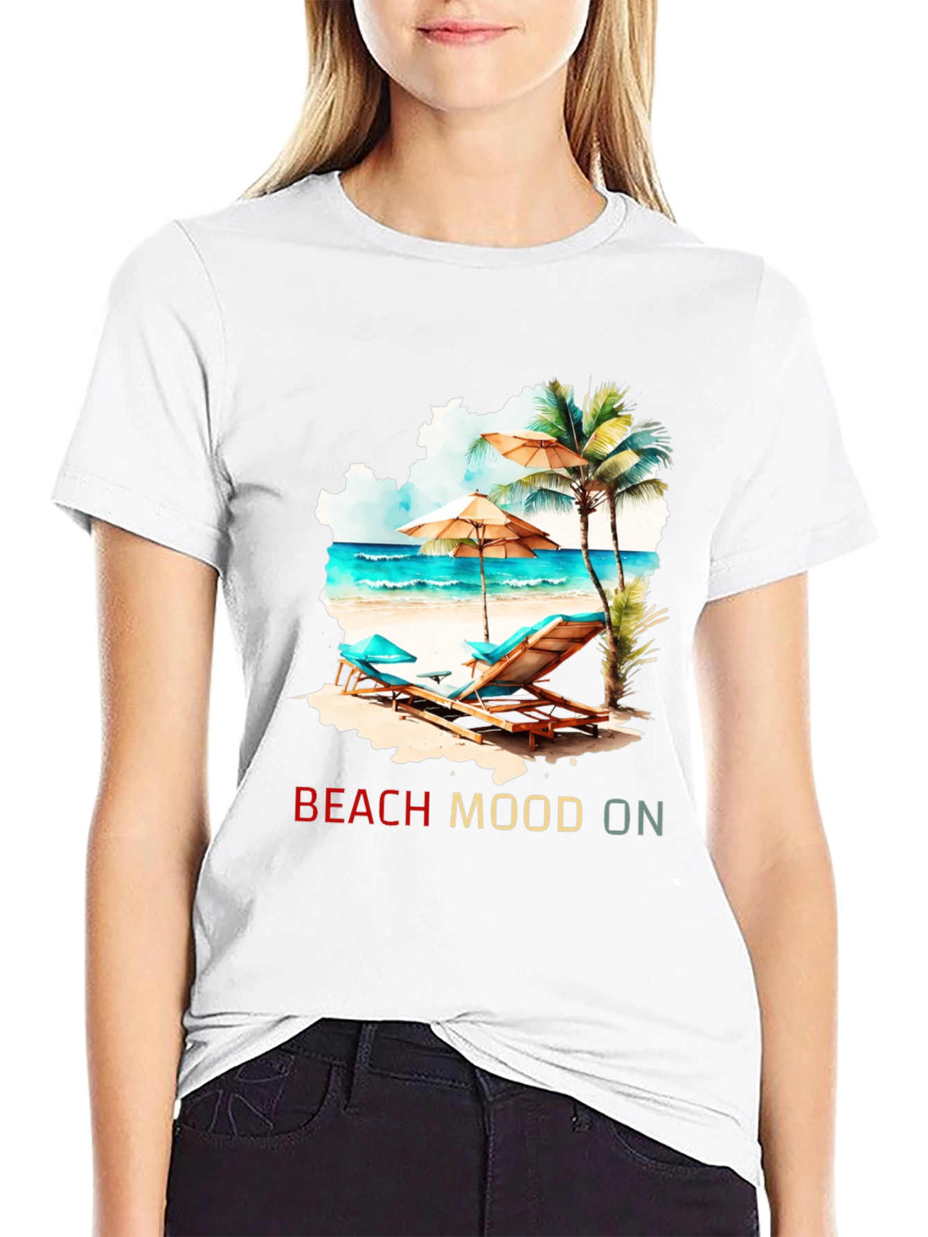 Beach Mood On T-Shirt