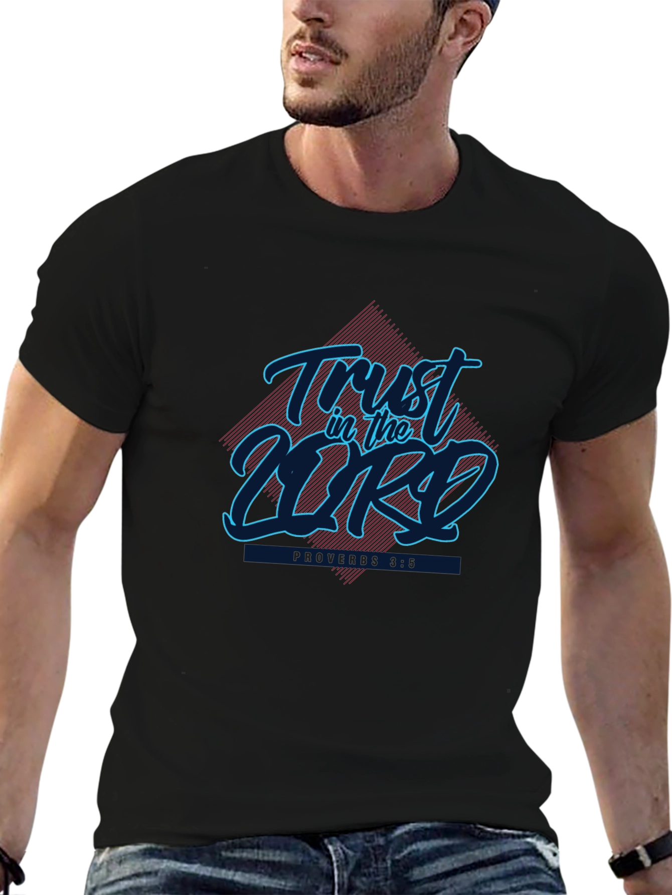 Trust in the Lord Graphic Tee - Black