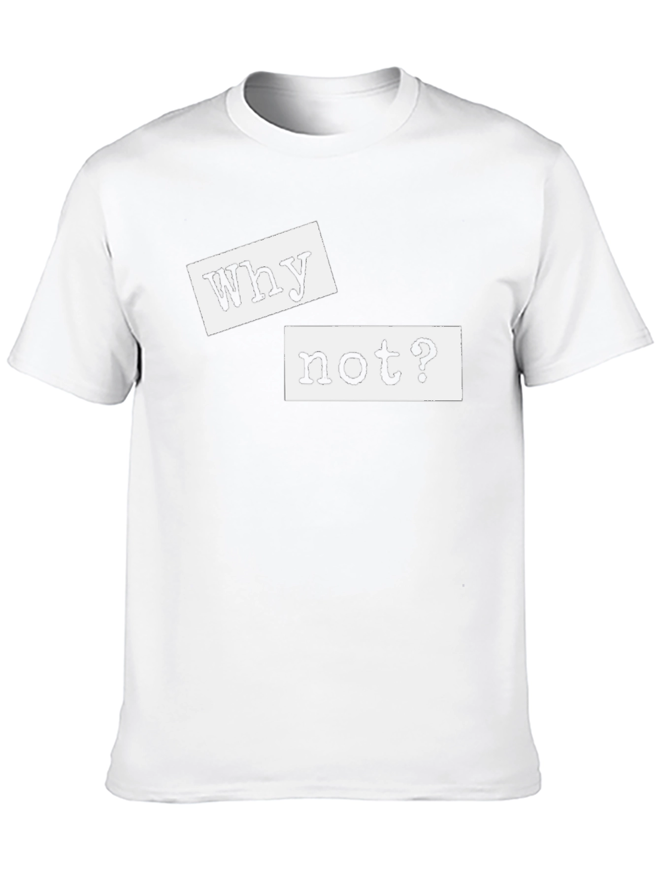Why Not? Graphic Tee - Black Casual T-Shirt