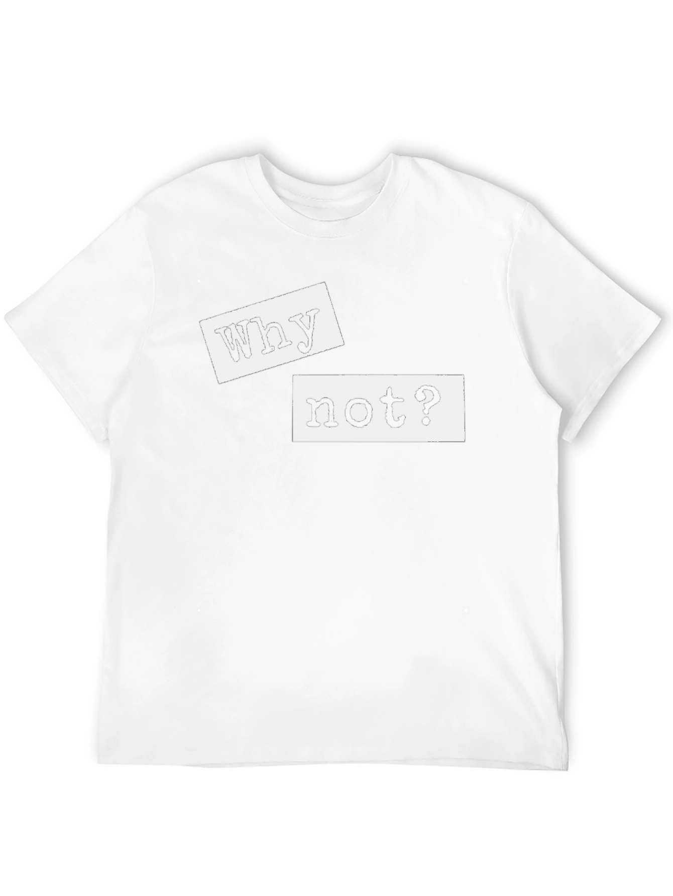 Why Not? Graphic Tee - Black Casual T-Shirt