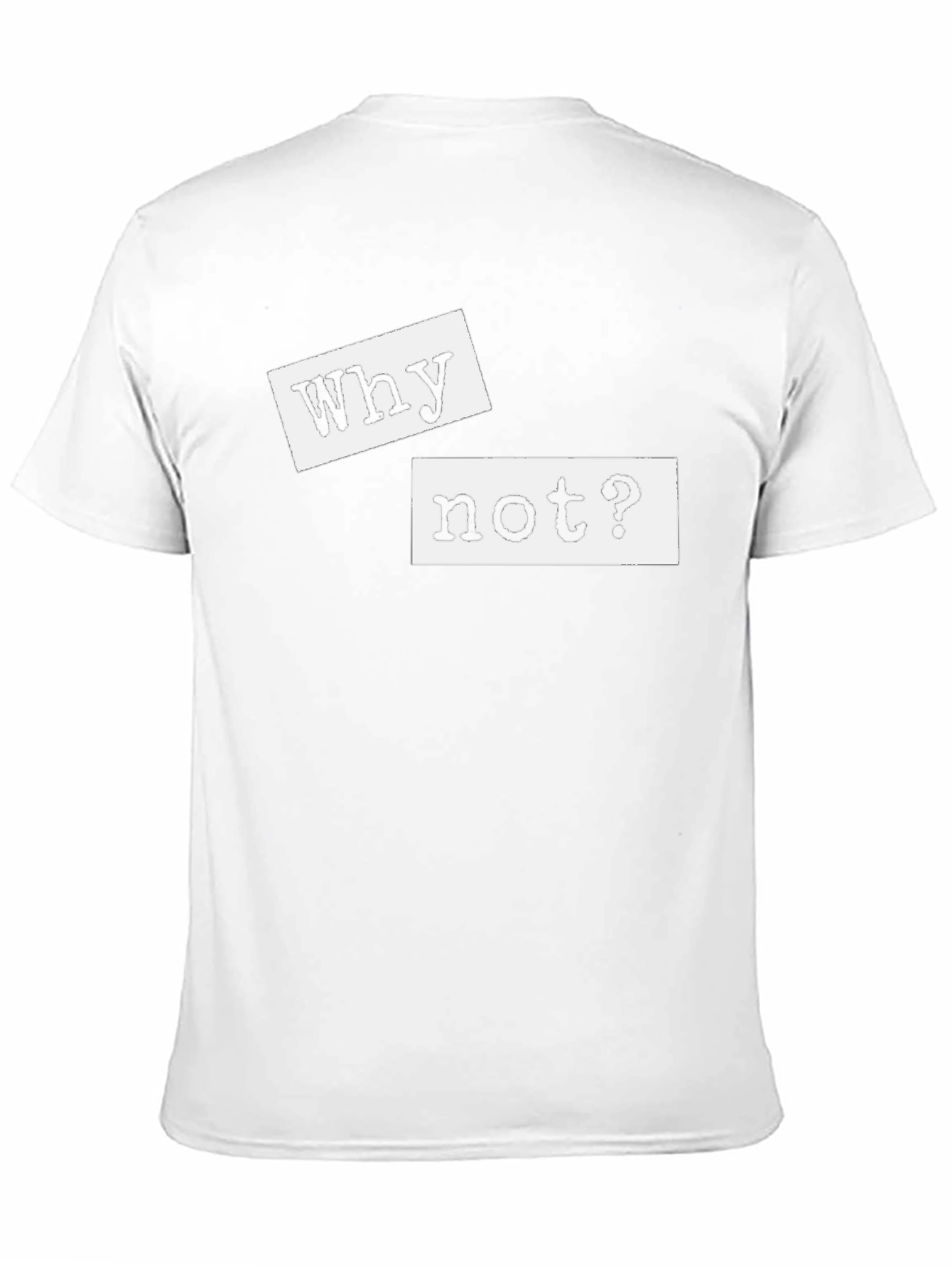 Why Not? Graphic Tee - Black Casual T-Shirt