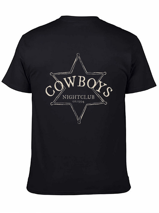 Cowboys Nightclub T-Shirt Black Star Design