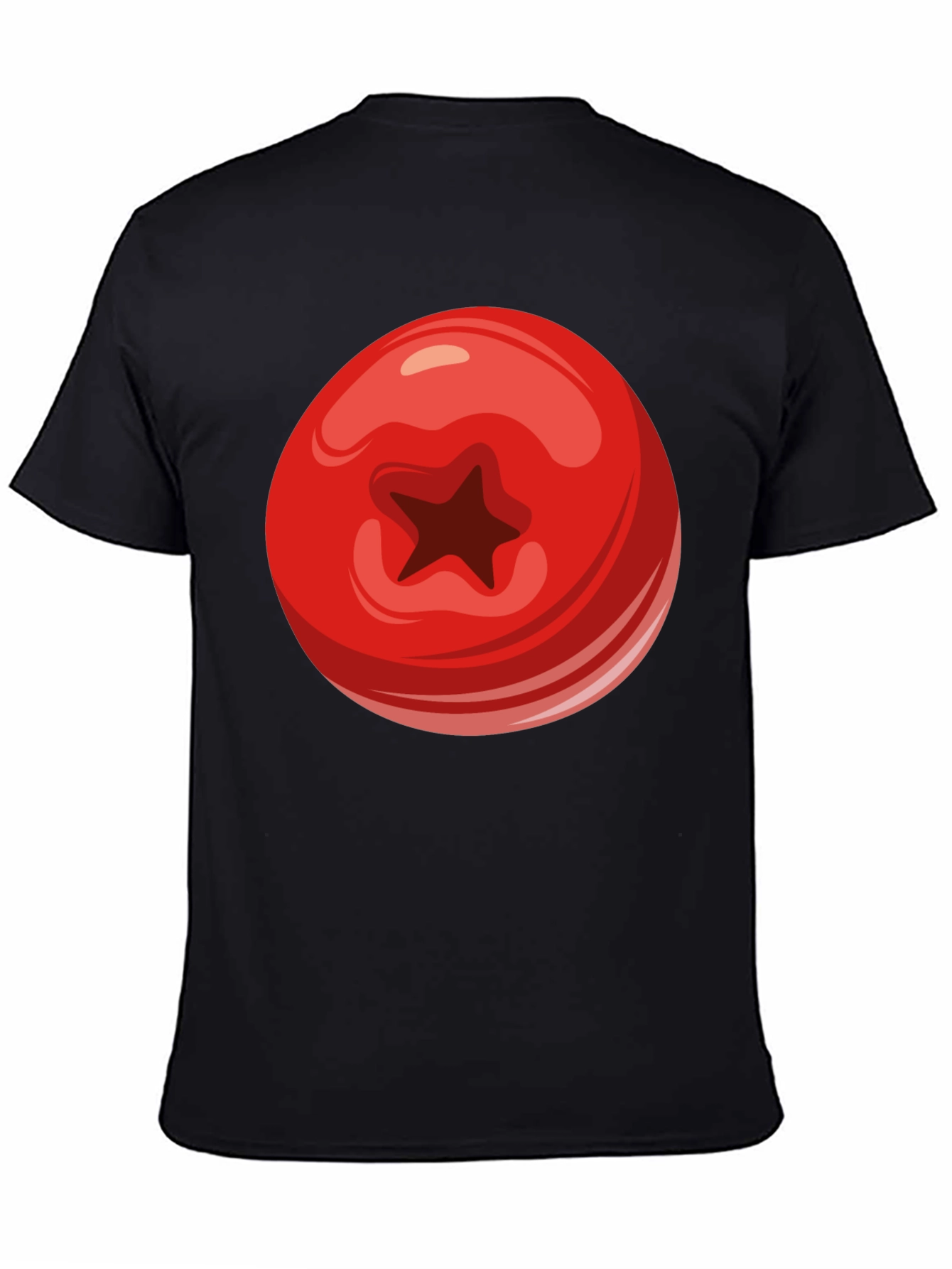 Tomato Graphic Black T-Shirt