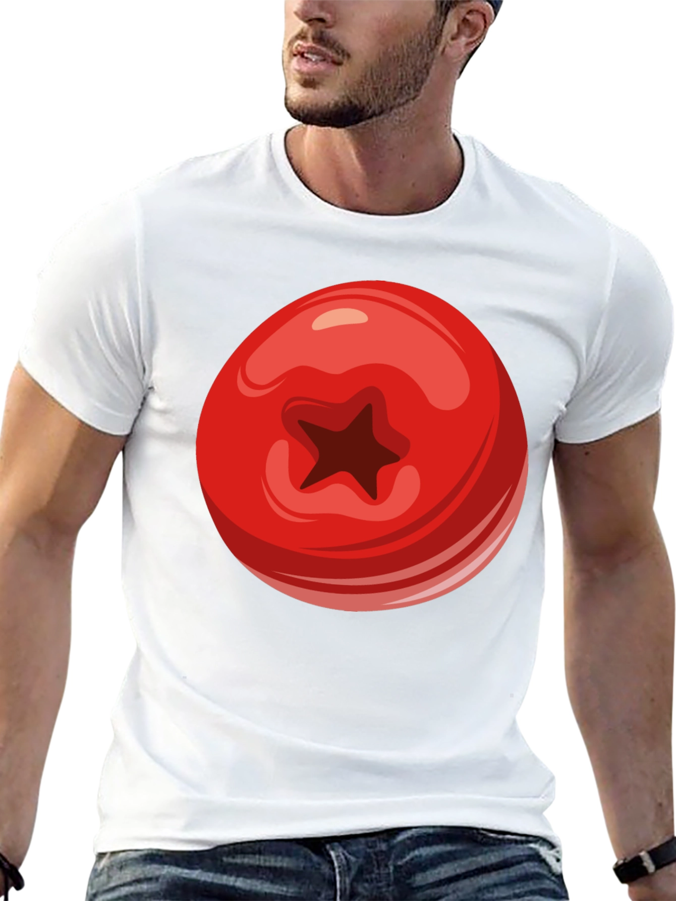 Tomato Graphic Black T-Shirt