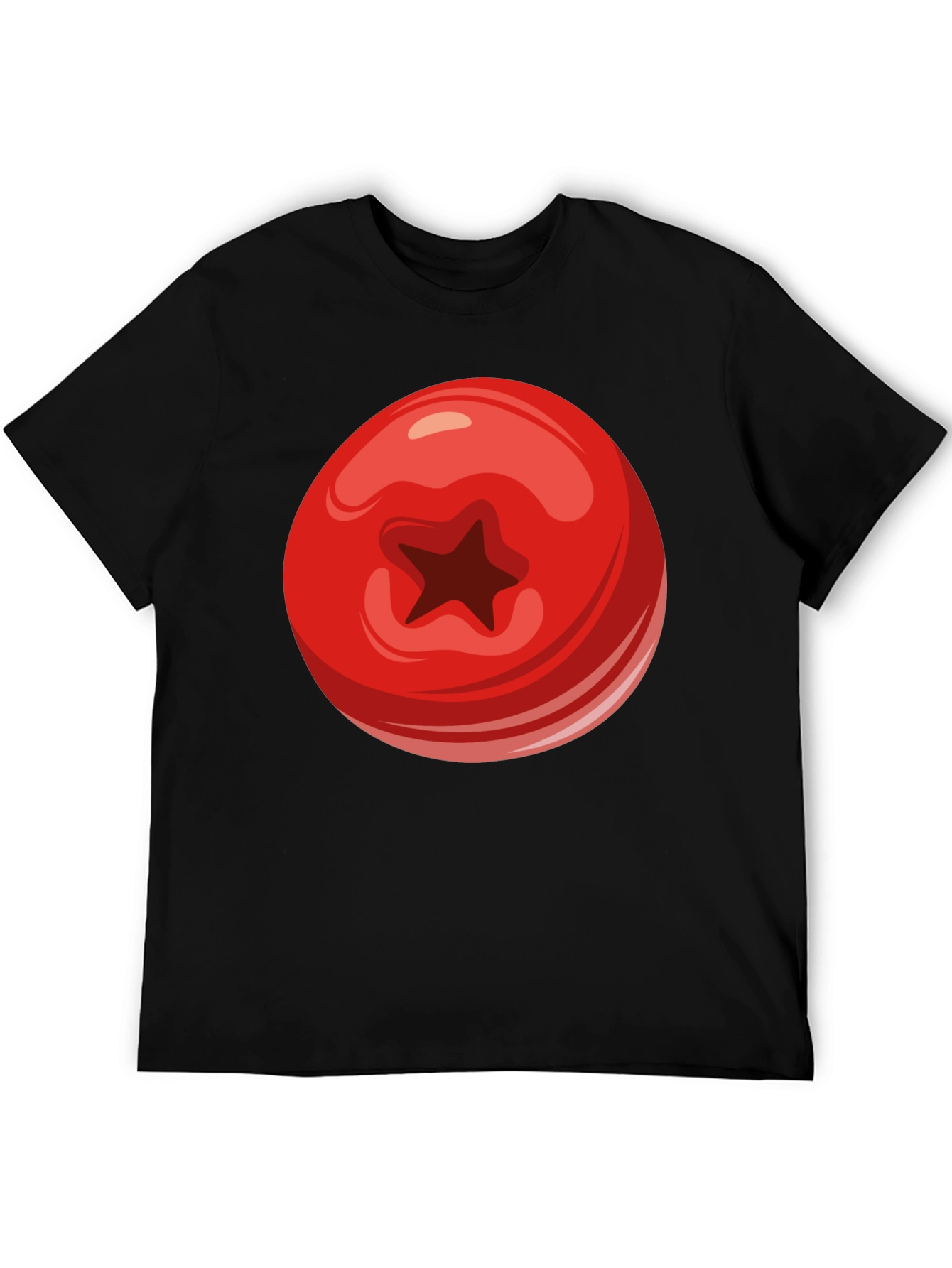 Tomato Graphic Black T-Shirt