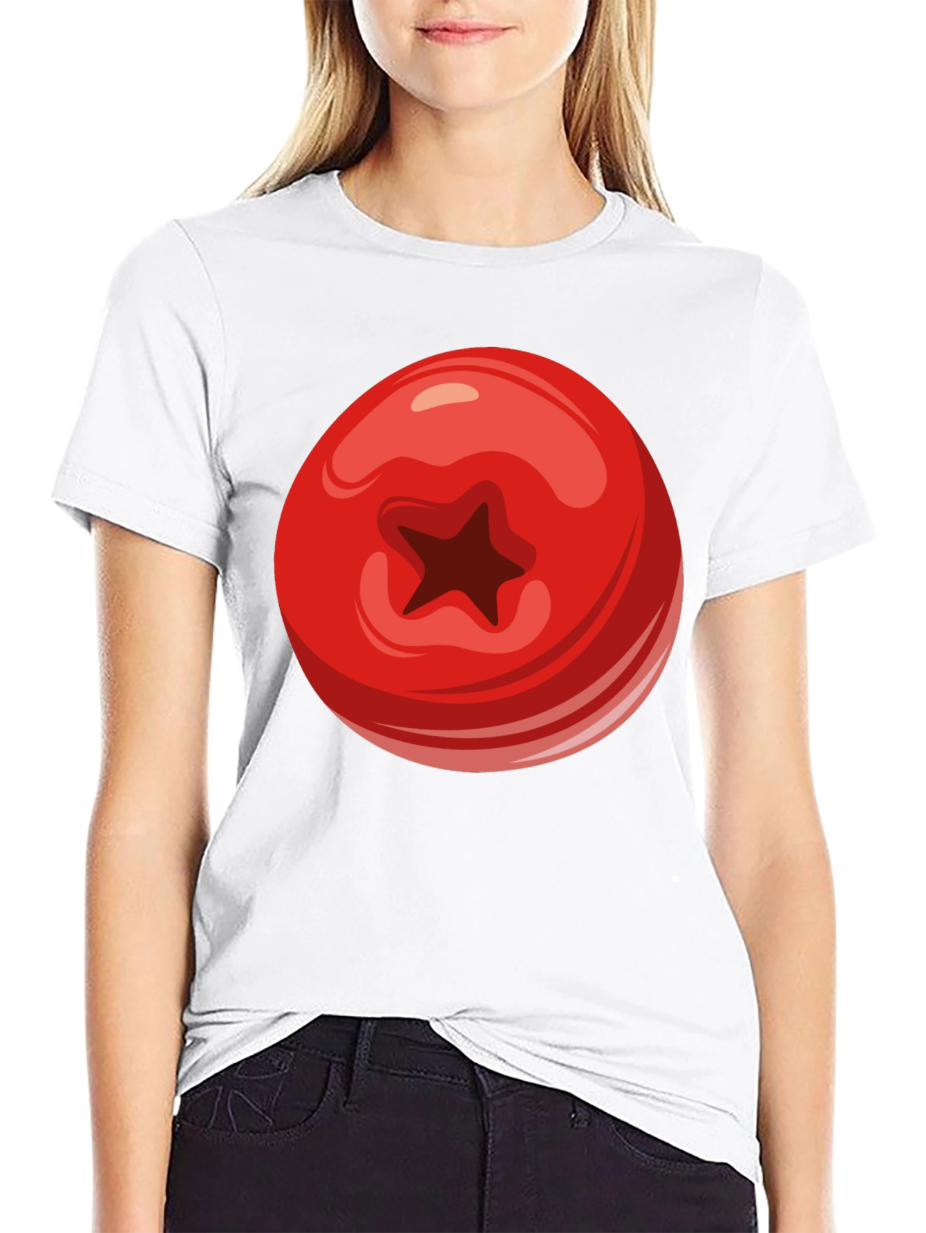 Tomato Graphic Black T-Shirt