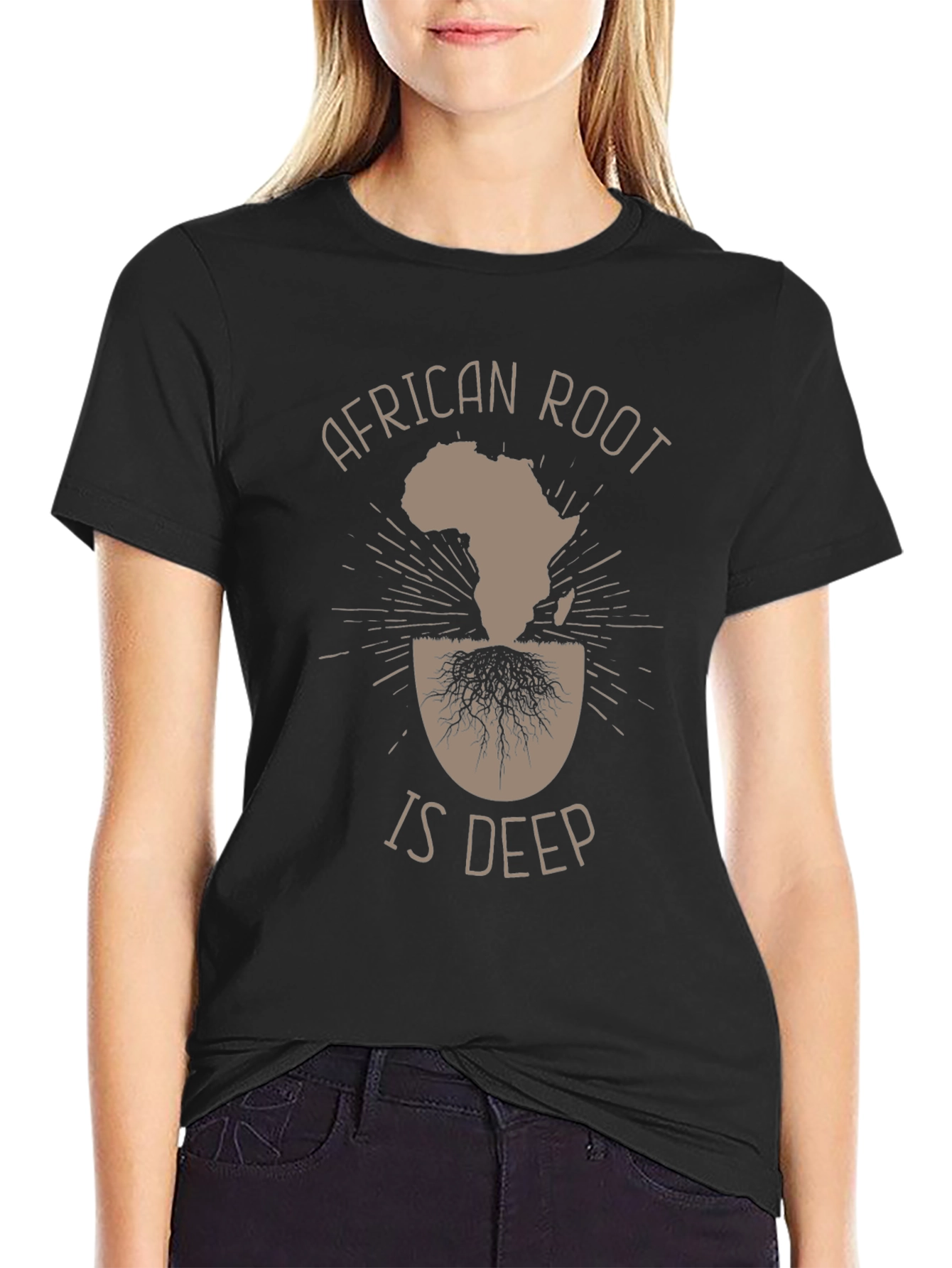 African Roots Graphic T-Shirt - Deep Connection Tee