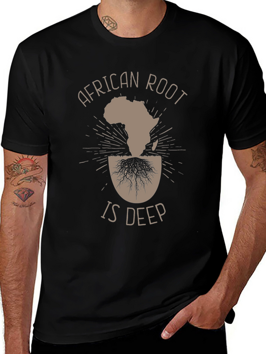 African Roots Graphic T-Shirt - Deep Connection Tee