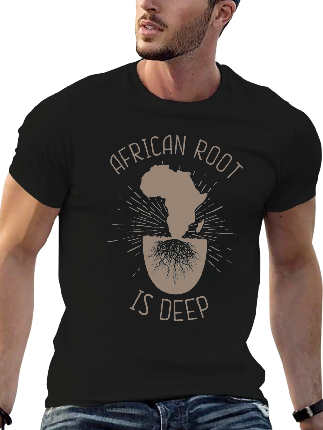 African Roots Graphic T-Shirt - Deep Connection Tee