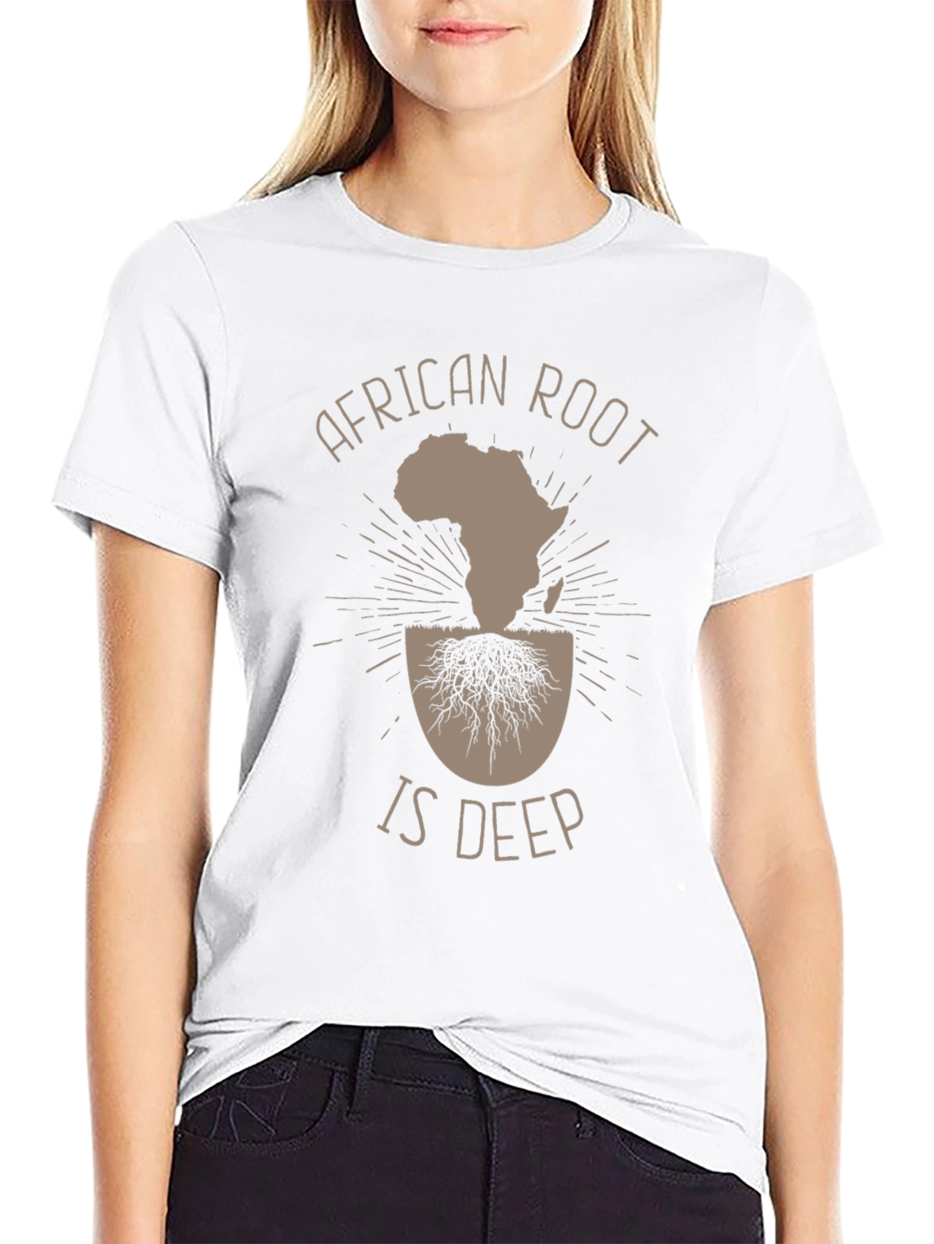 African Roots Graphic T-Shirt - Deep Connection Tee